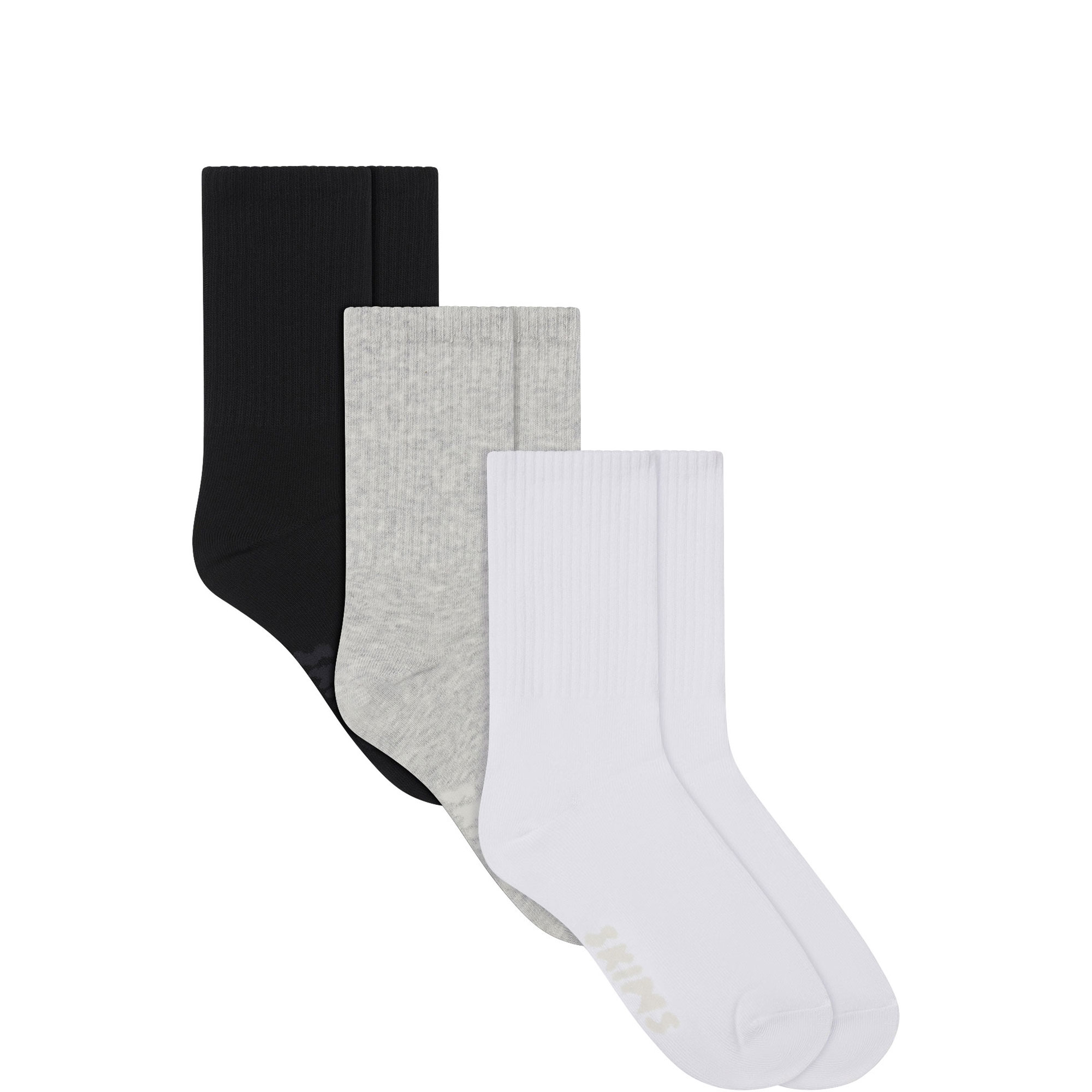 Ribbed Crew Sock 3-Pack Core Multi