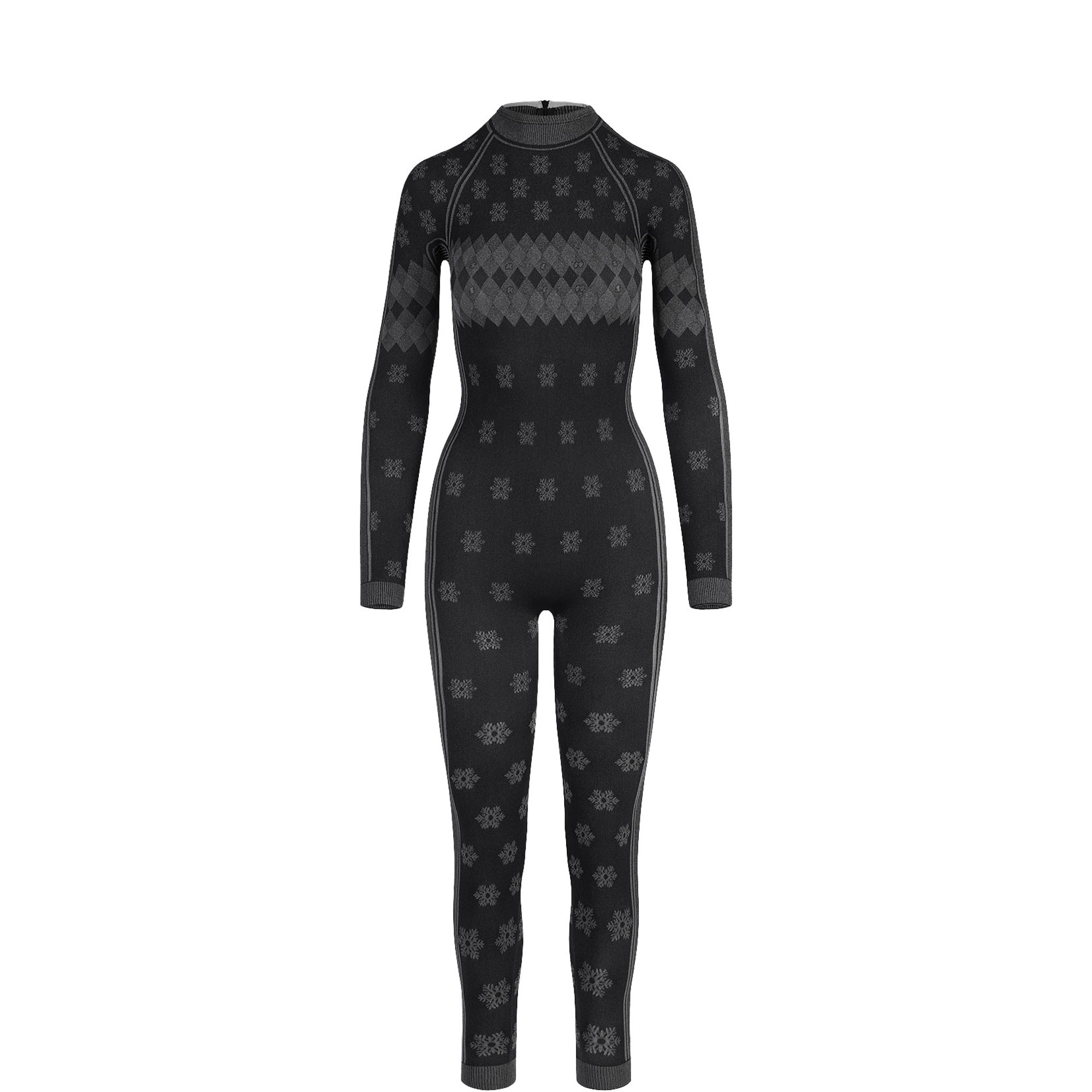 Turtleneck Catsuit Obsidian Winter Fairisle