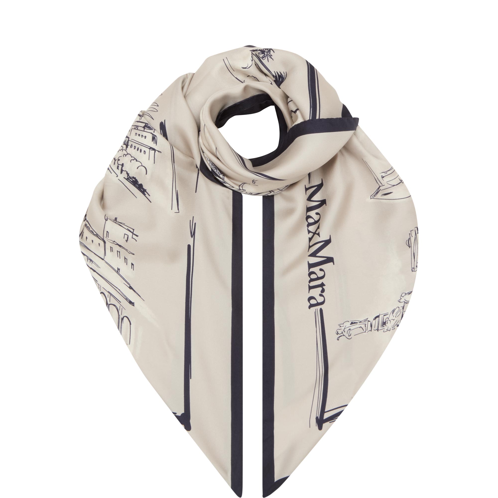 Carre Logo Silk Scarf