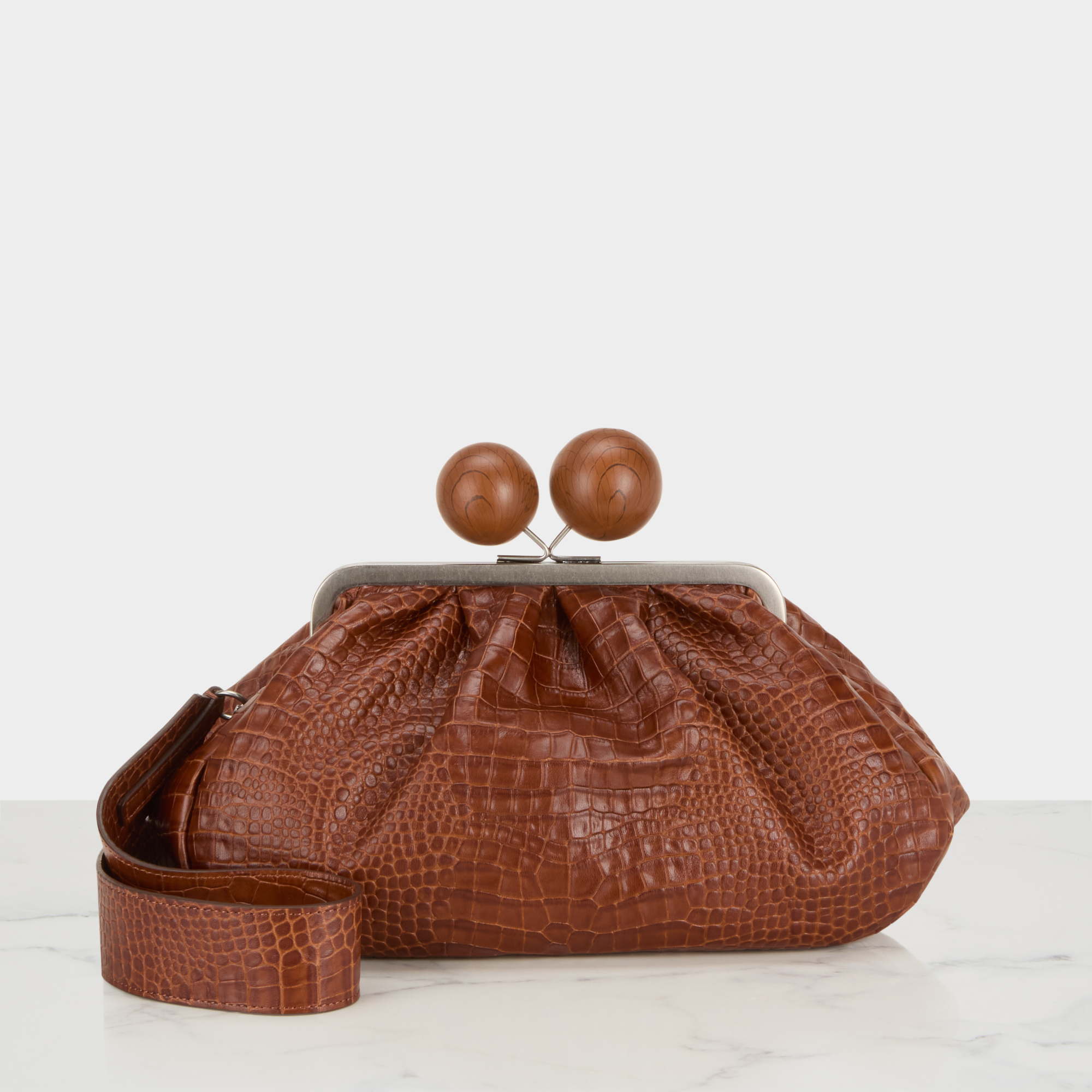 Alisso Croc Print Pasticcino Clutch