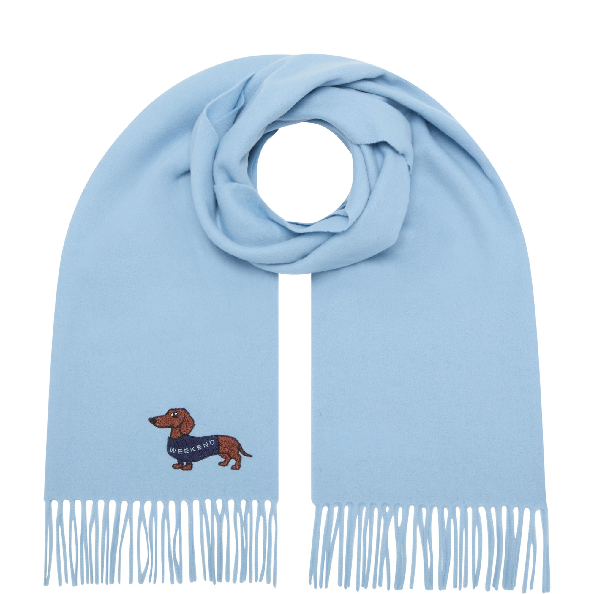 Fascia Embroidered Dog Scarf