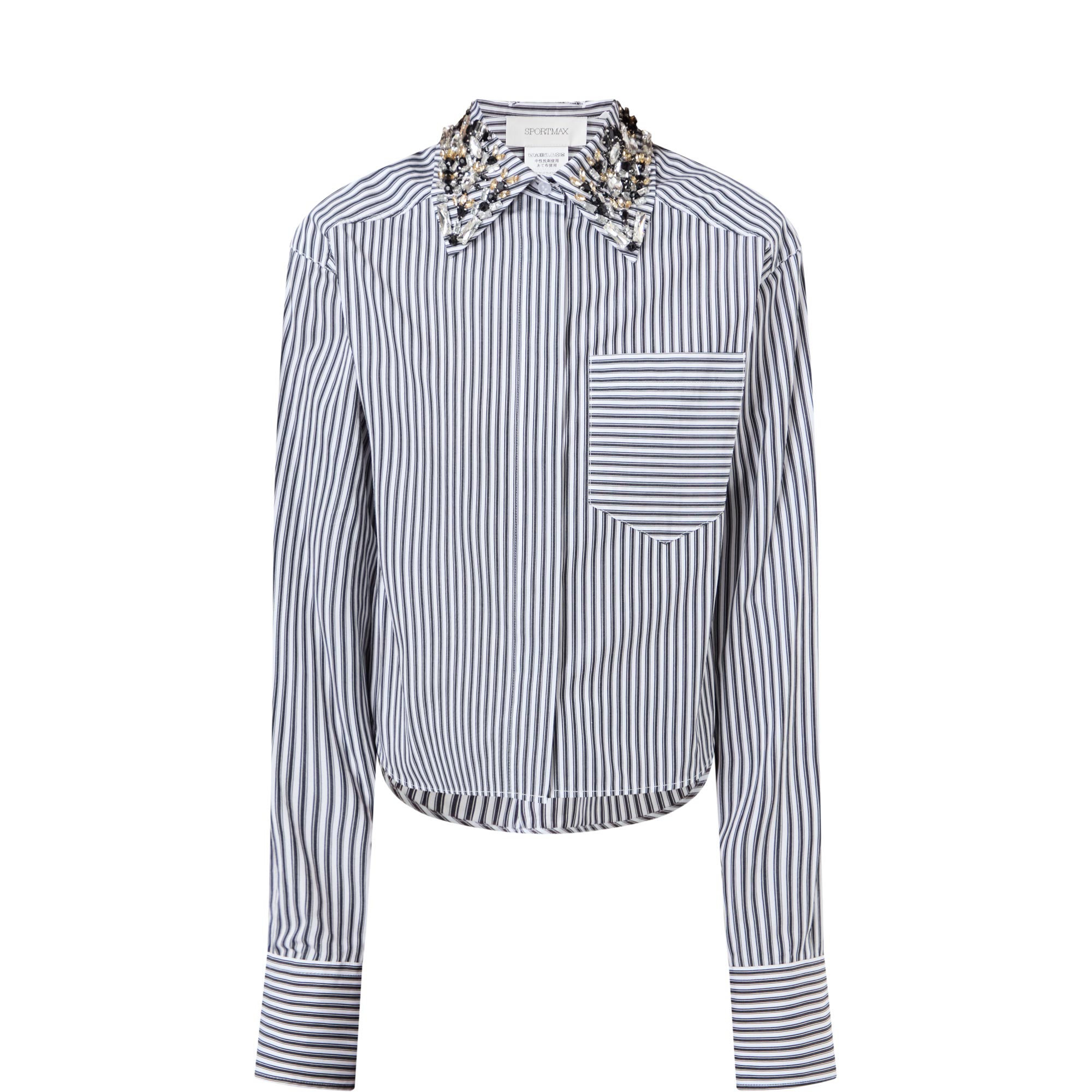 Quagga Embellished Striped Shirt