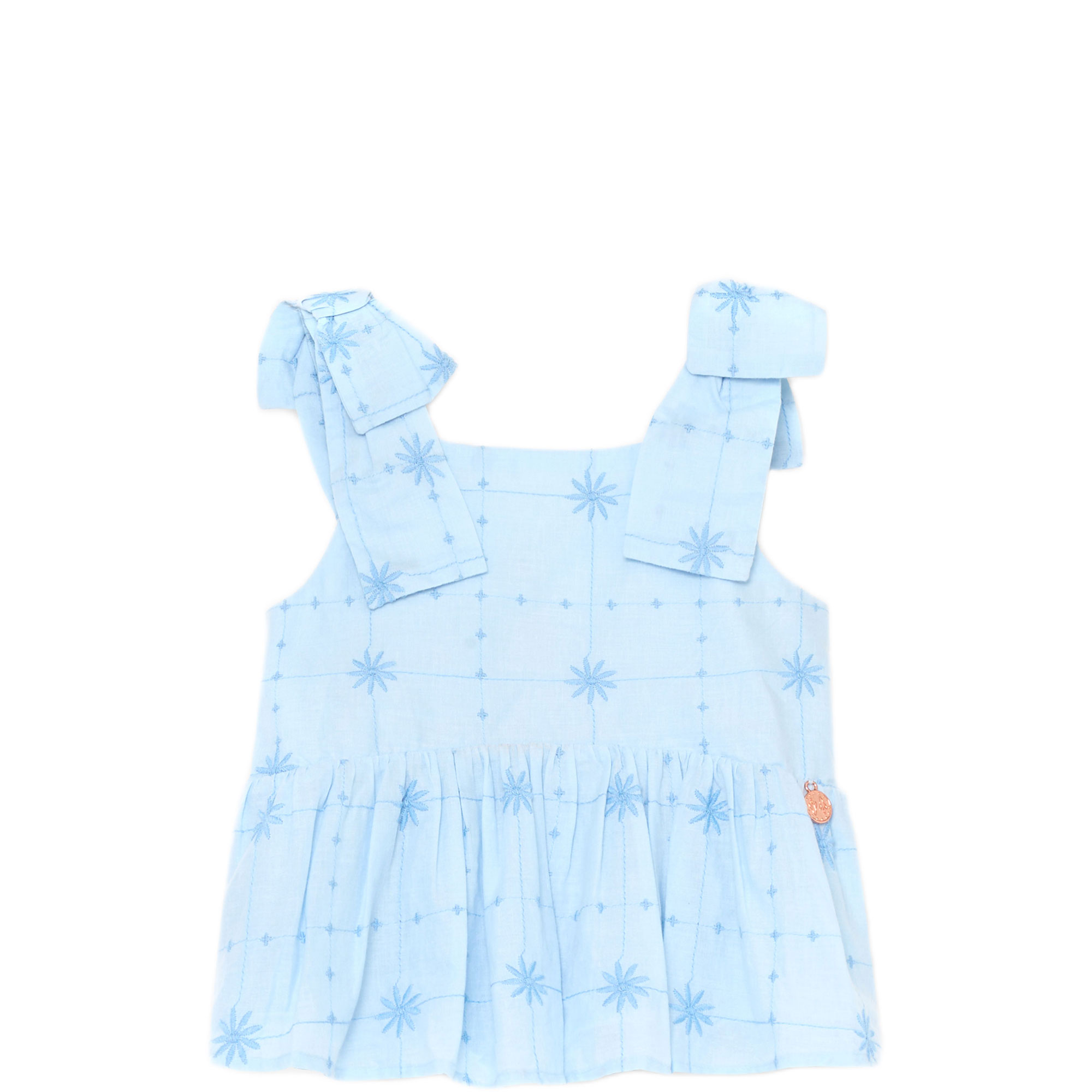 Nellie Embroidered Bow Cami Top