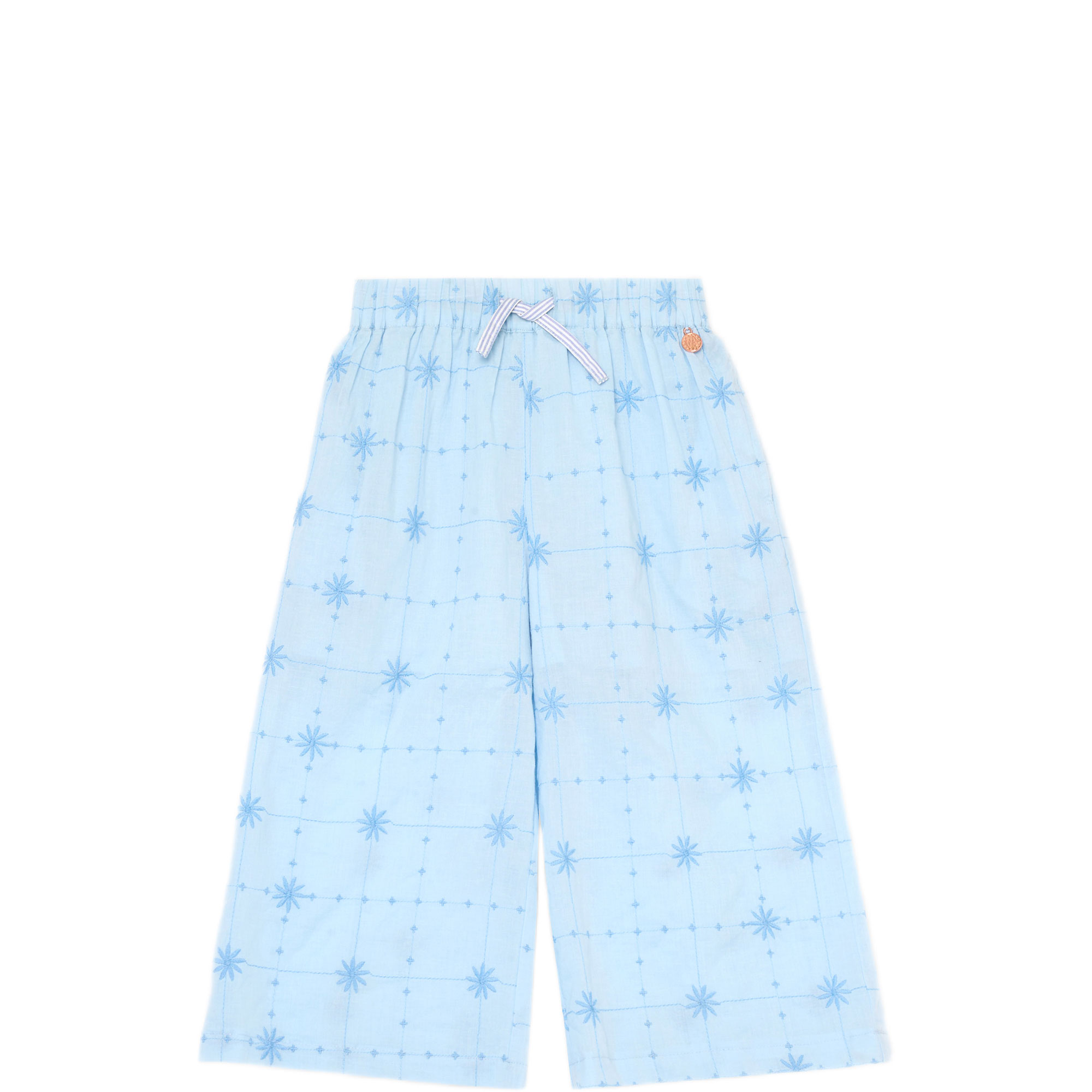 Nellie Embroidered Wide Leg Trousers