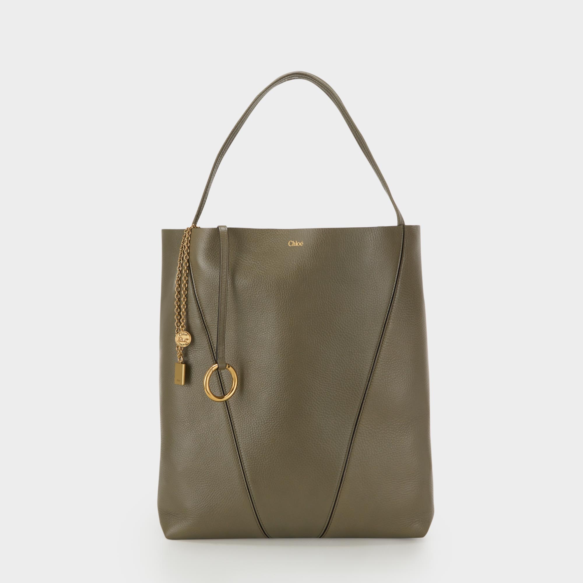 Spin Leather Tote Bag