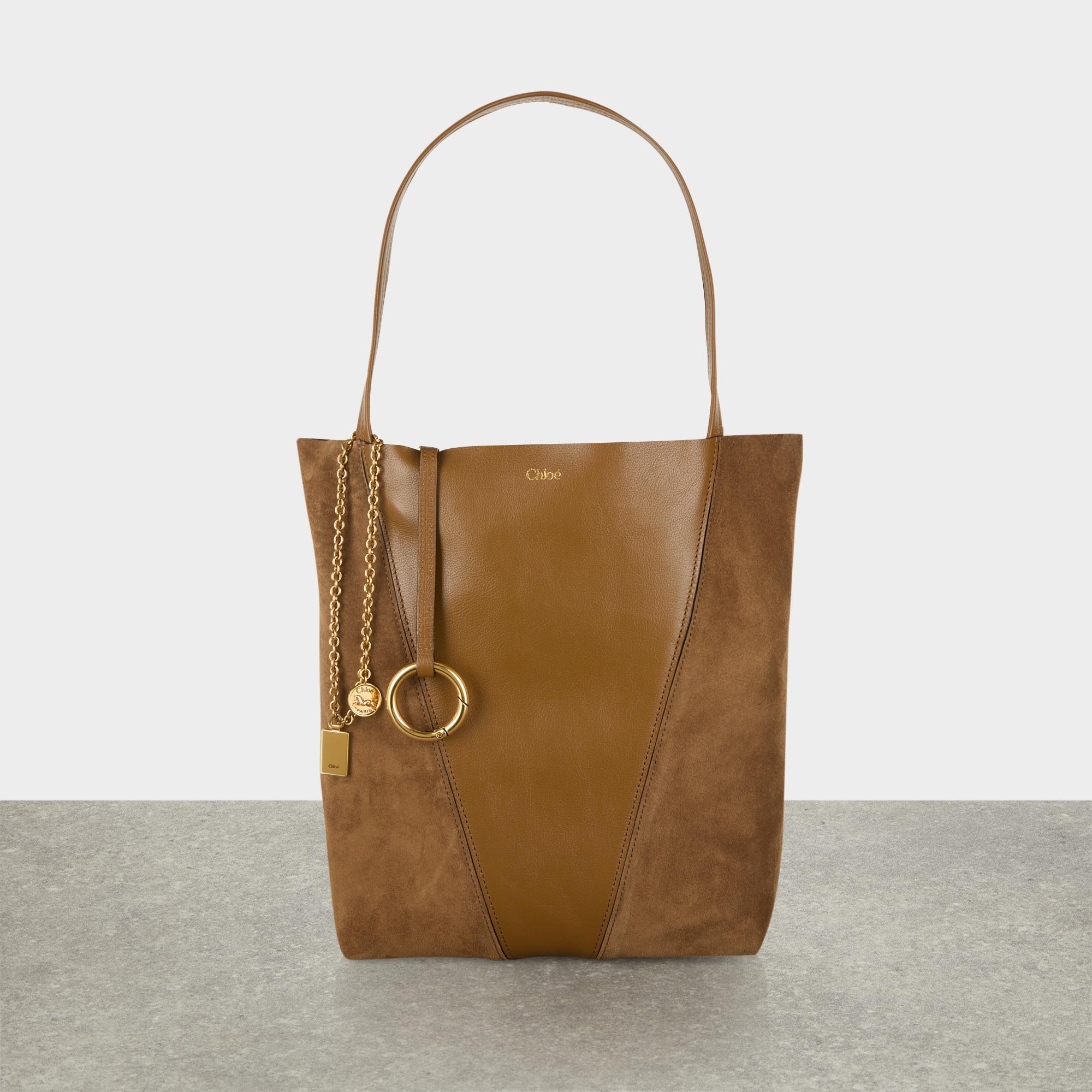 Spin Small Suede Tote Bag