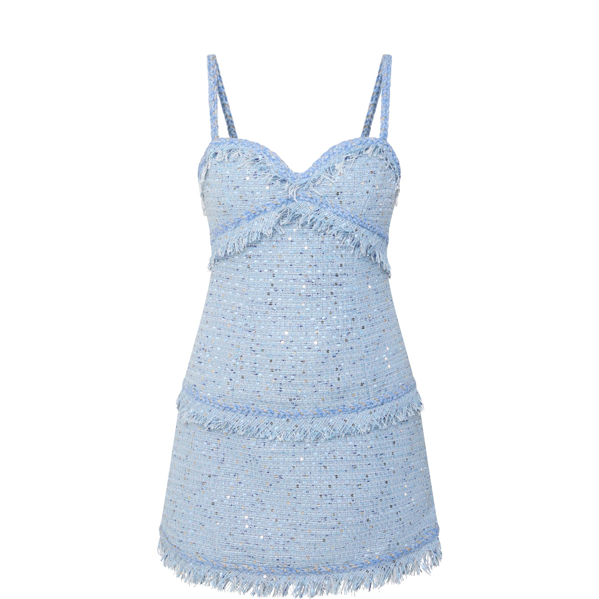 Elina Boucl&eacute; Fringed Mini Dress