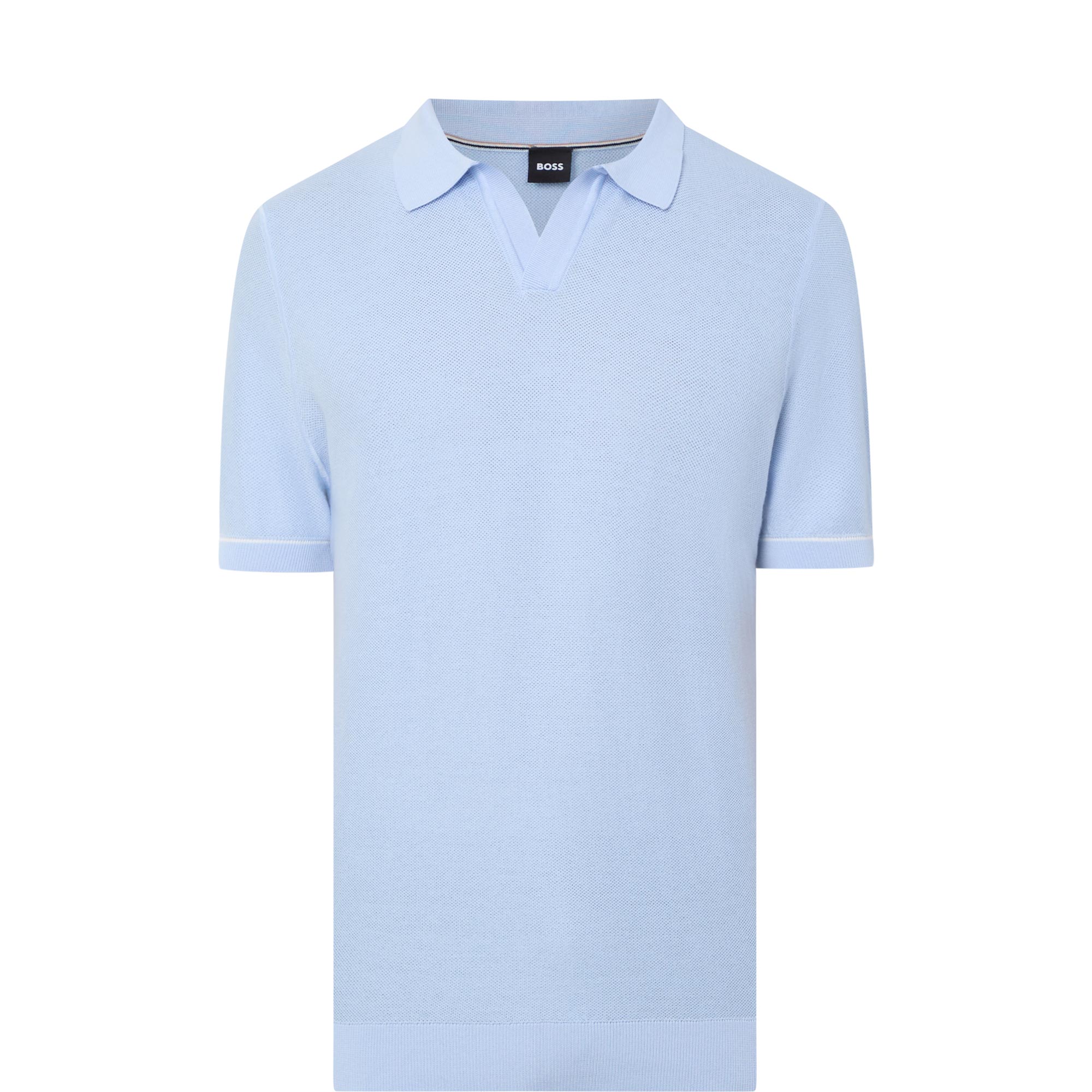 Narciso Open Collar Knitted Polo Shirt