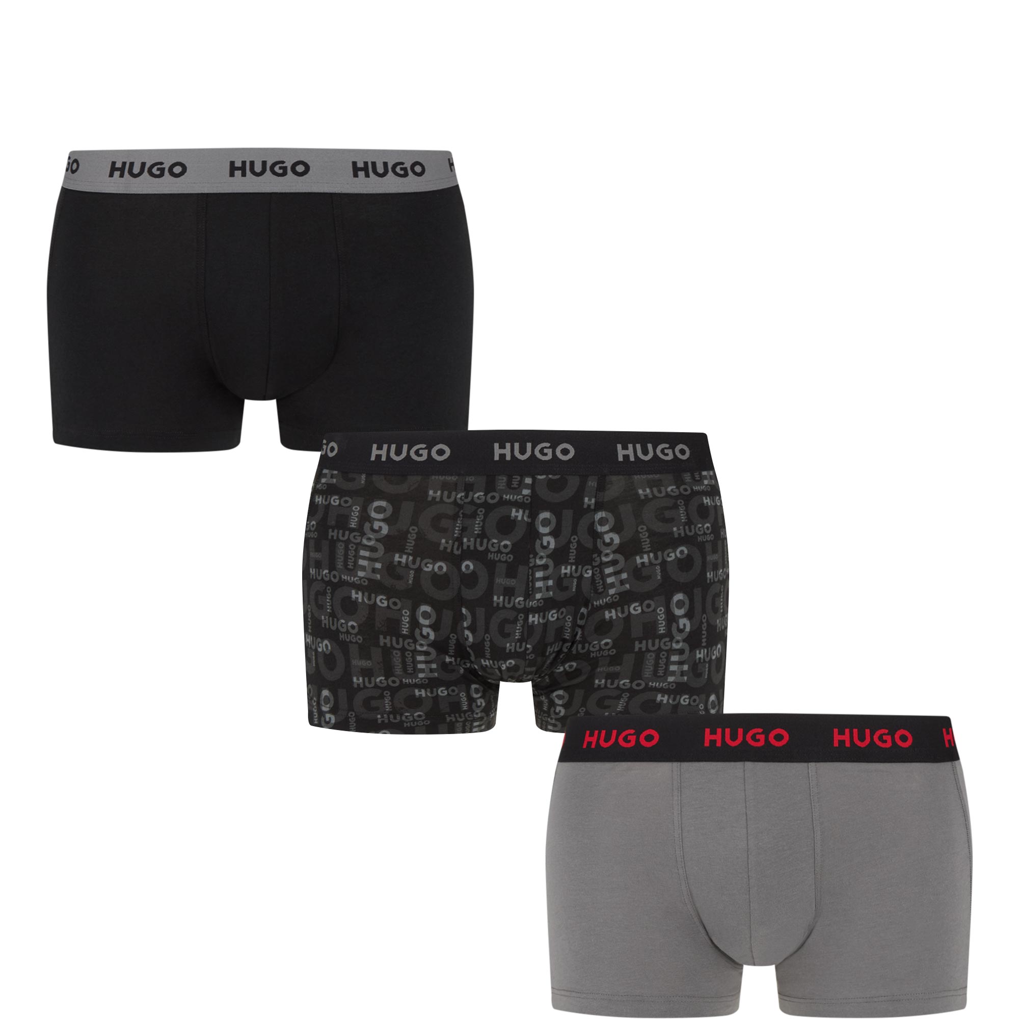 Three-Pack Mixed Logo Boxers