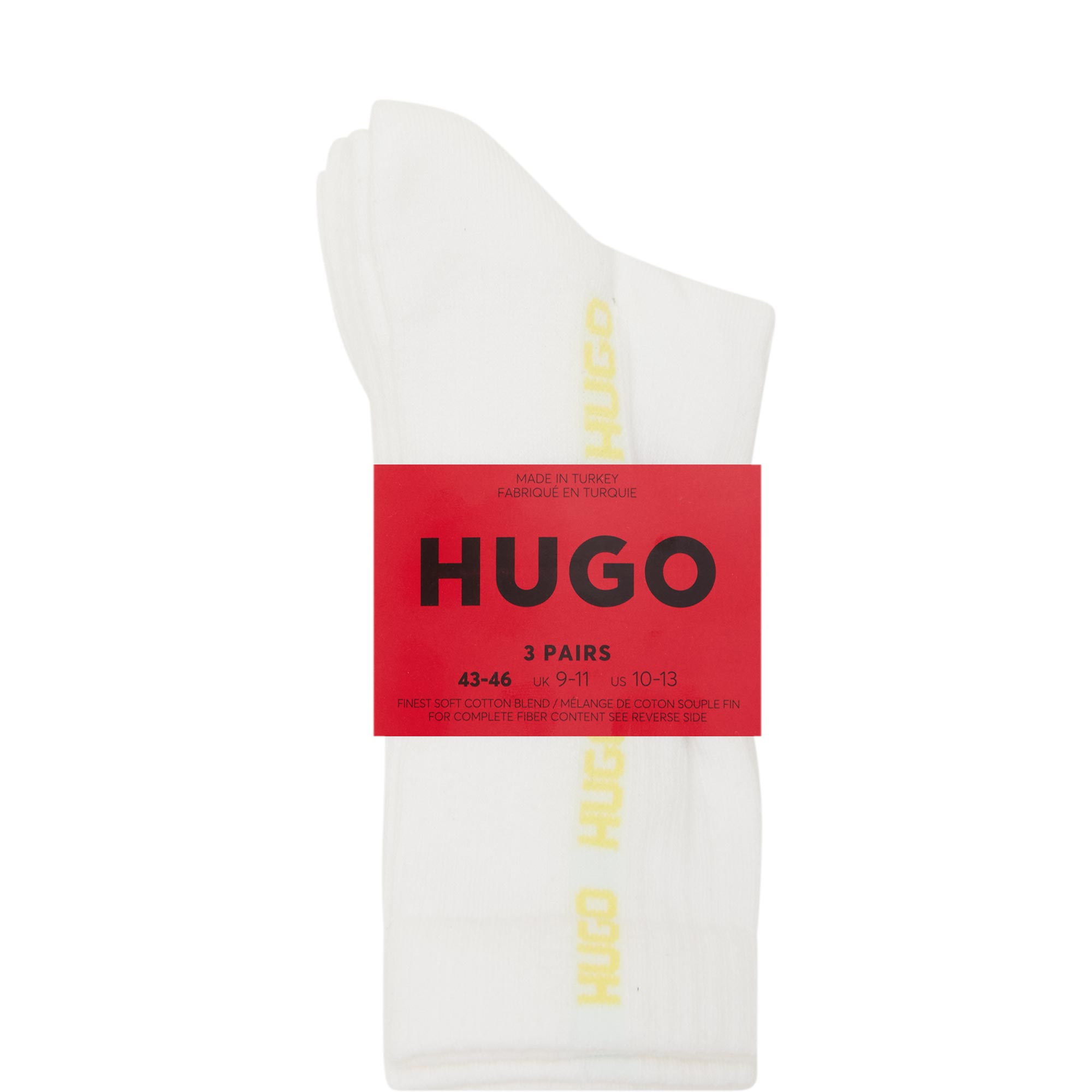 Three-Pack Side Tape Logo Socks