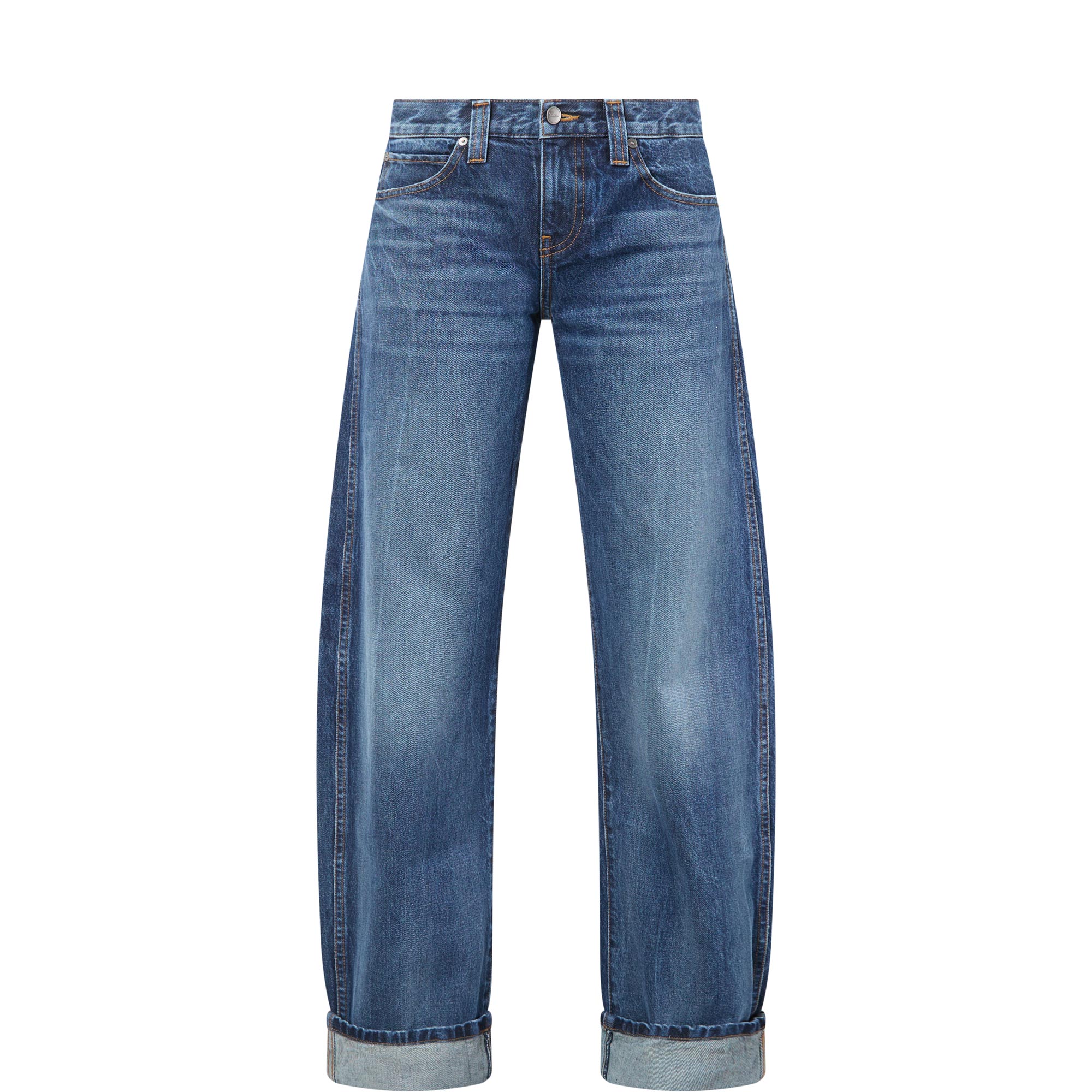 Karo Low-Rise Bowed Jeans