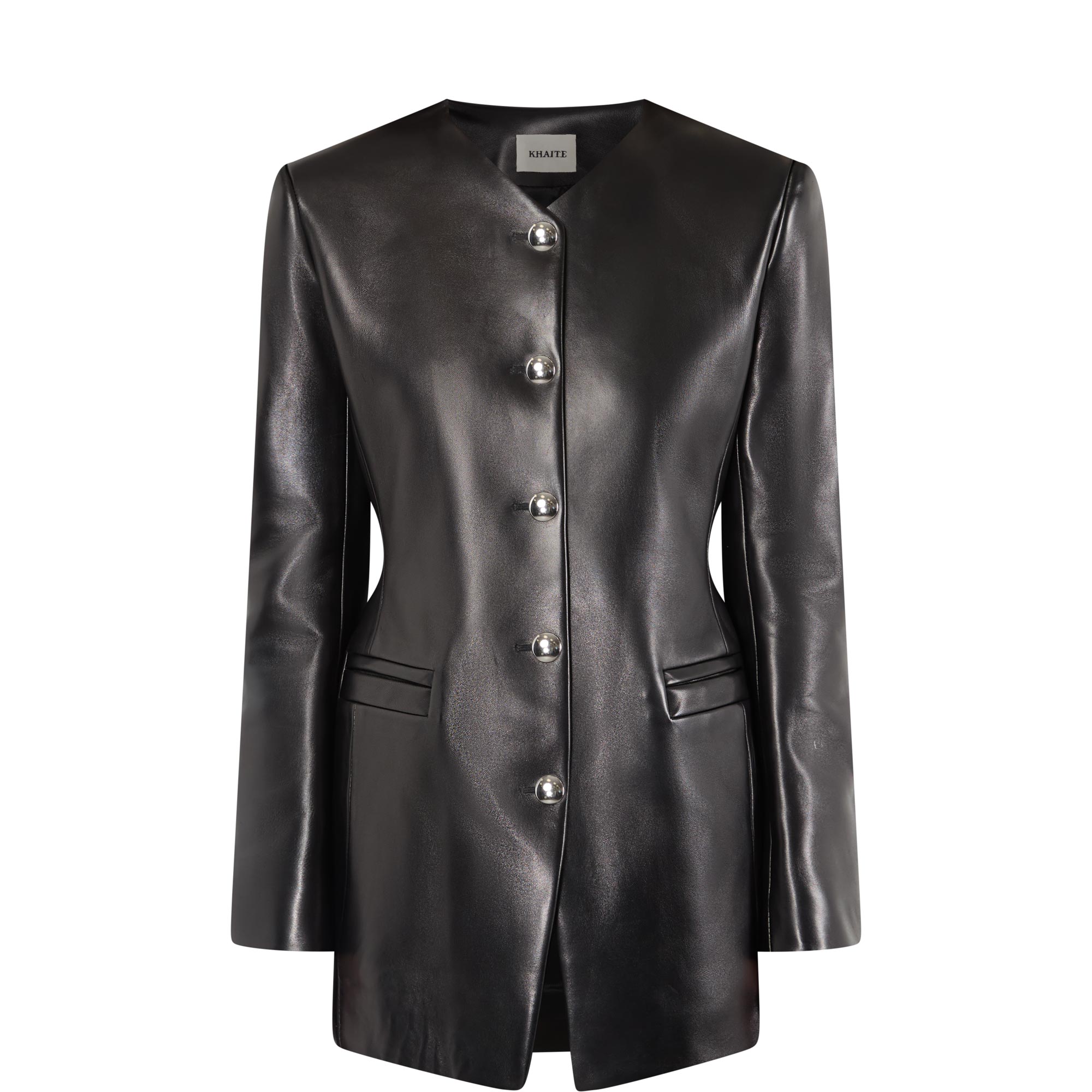 Naran Single-Breasted Leather Jacket