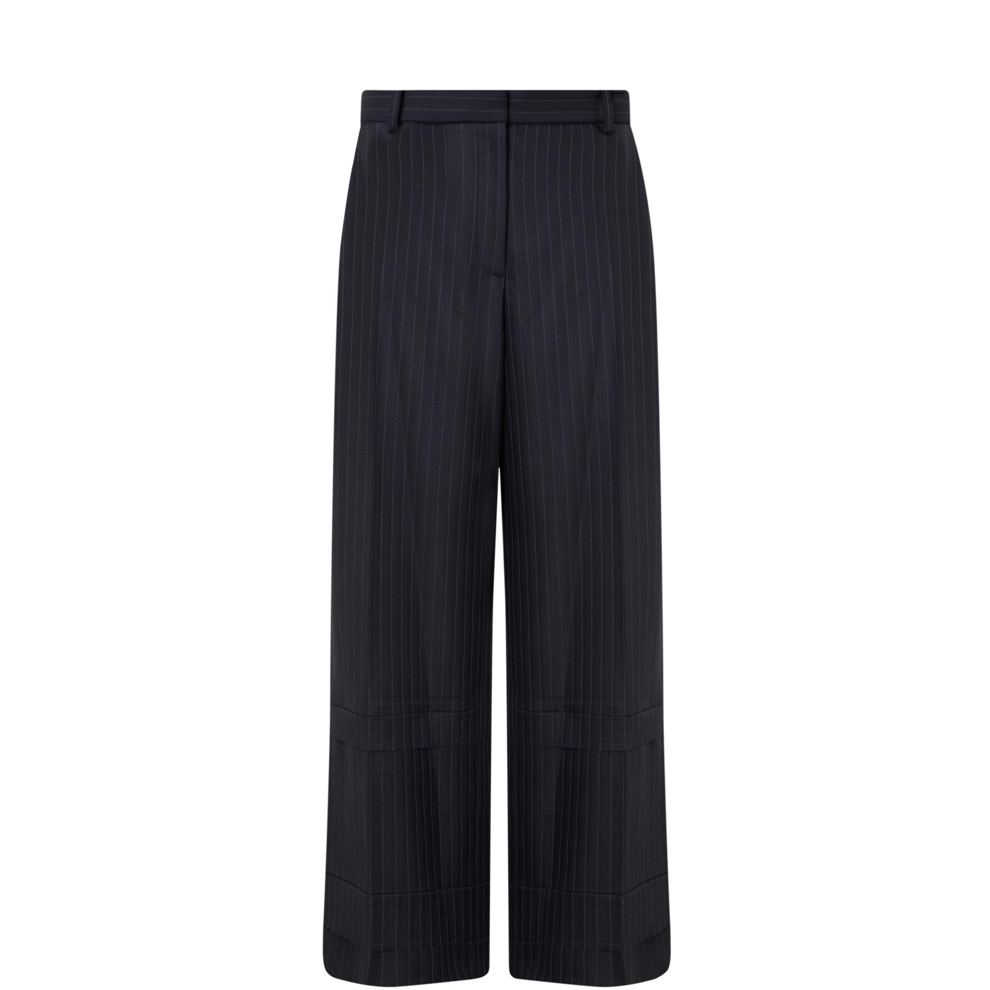 Linden Pinstripe Wide Leg Trousers