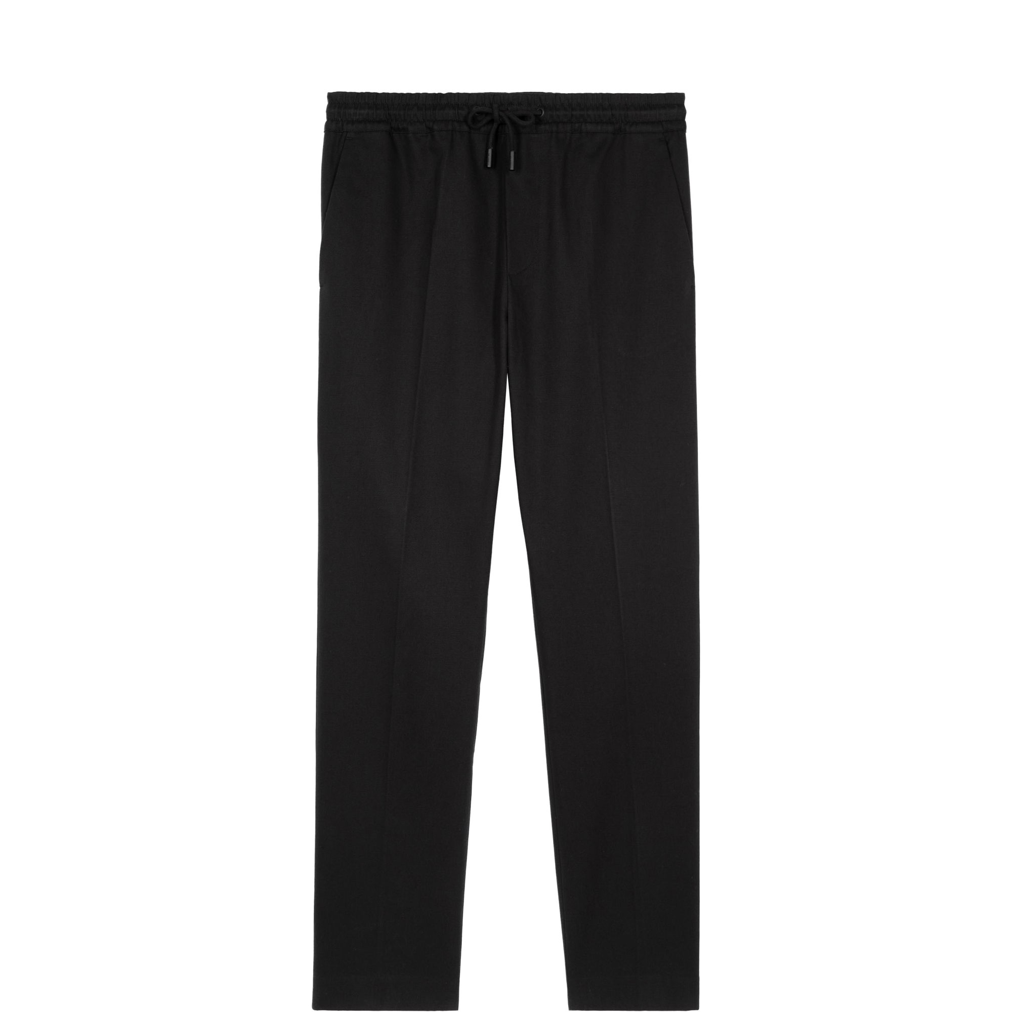 Drawstring Straight Leg Trousers