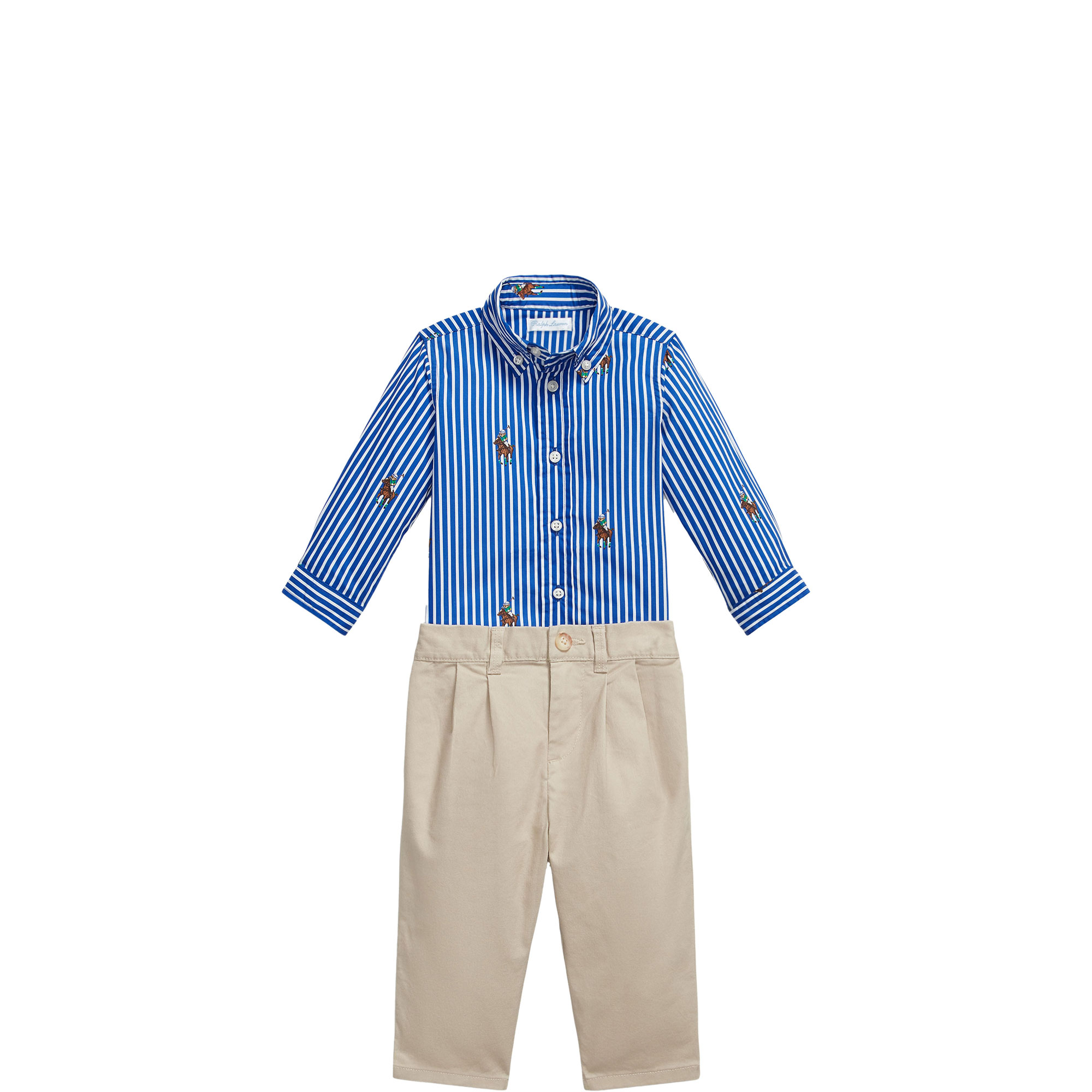 Polo Bear Shirt & Pants Two-Piece Set (3-24 Months)