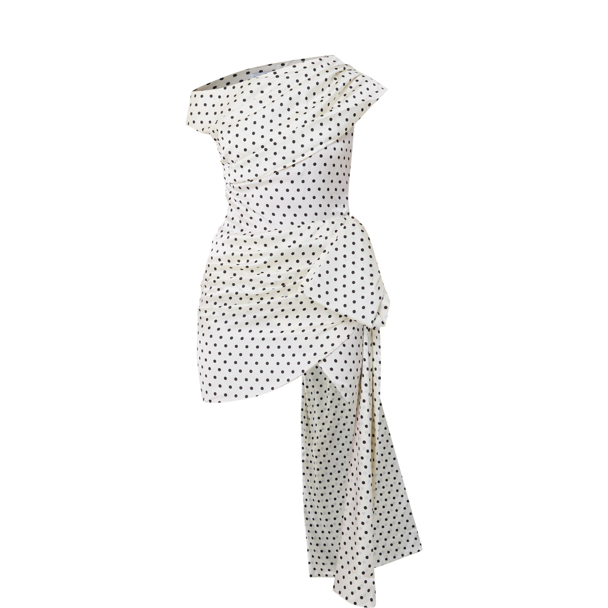 Polka Dot Tie Mini Dress