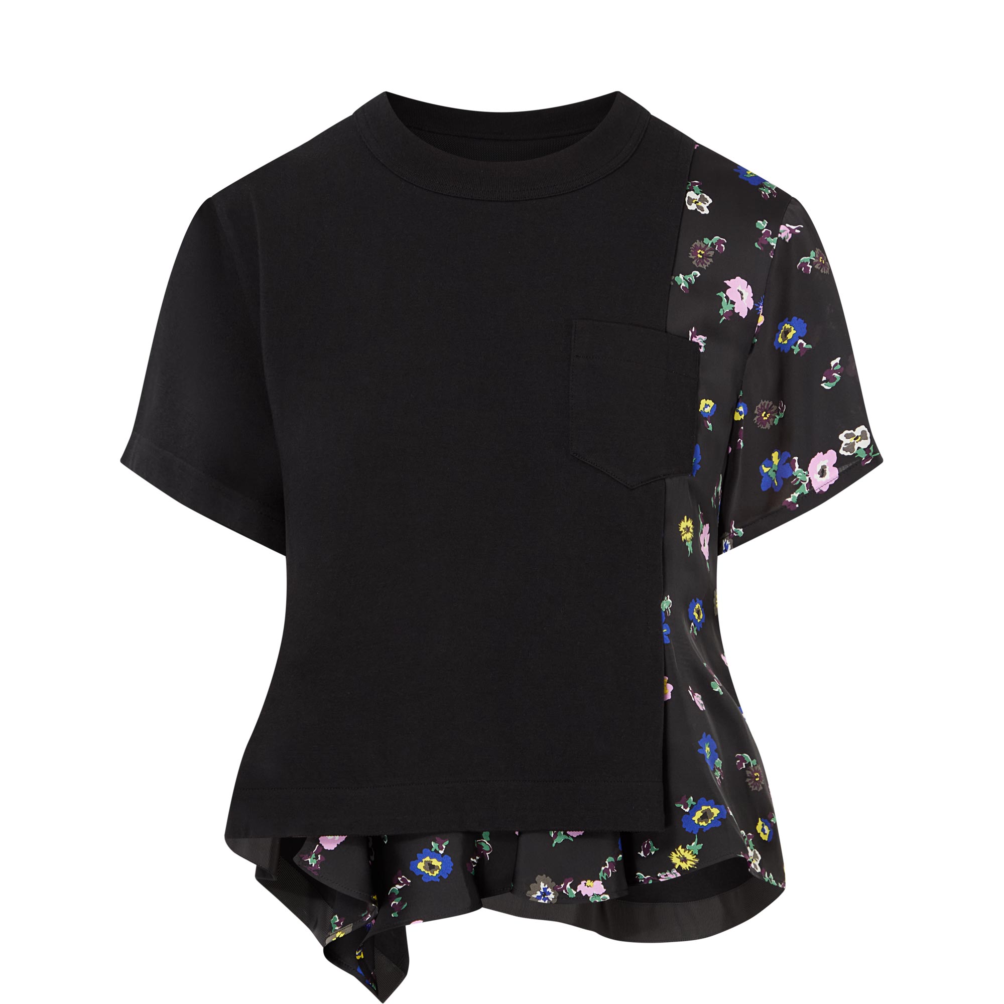 Spliced Floral T-Shirt