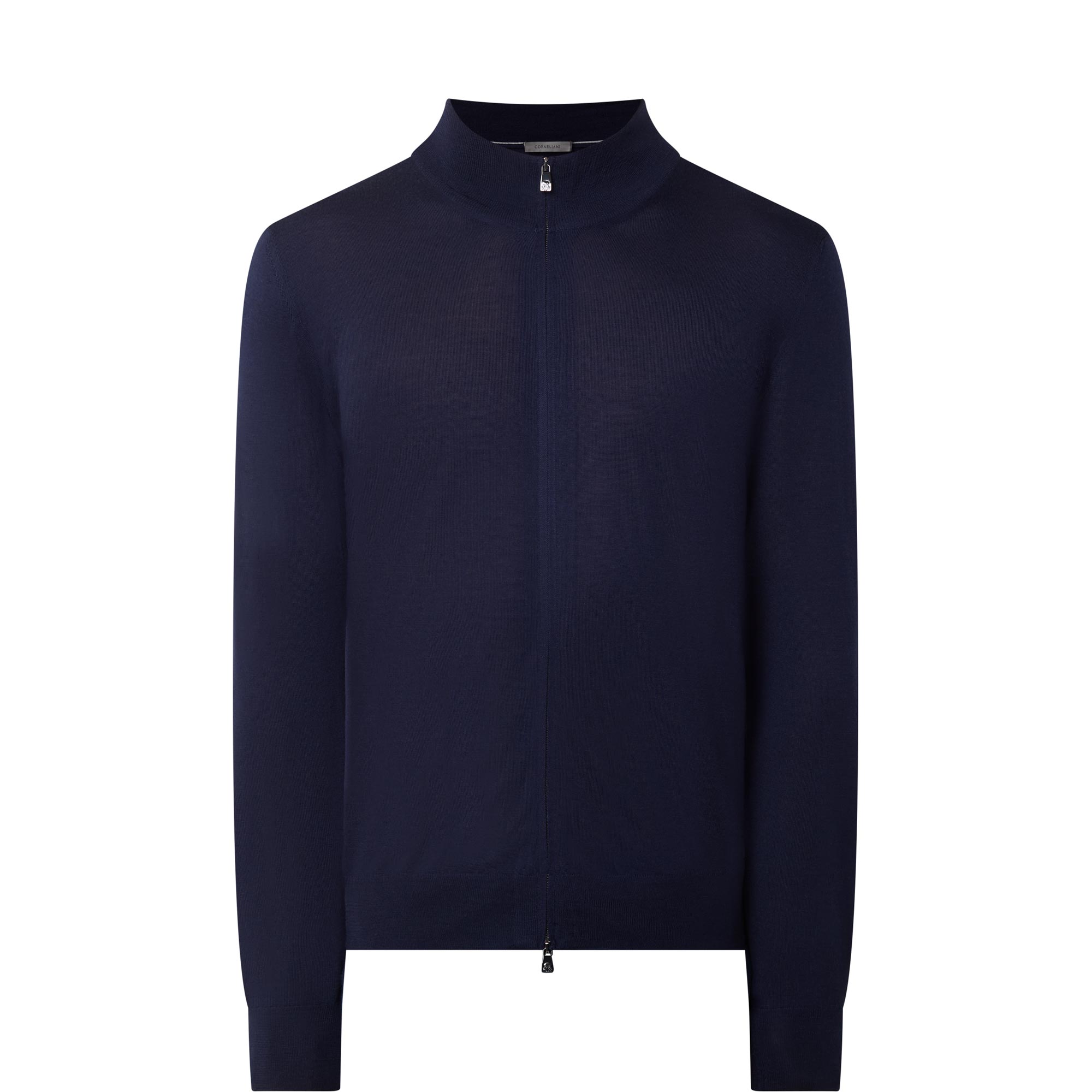 Fine Knit Zip Sweater