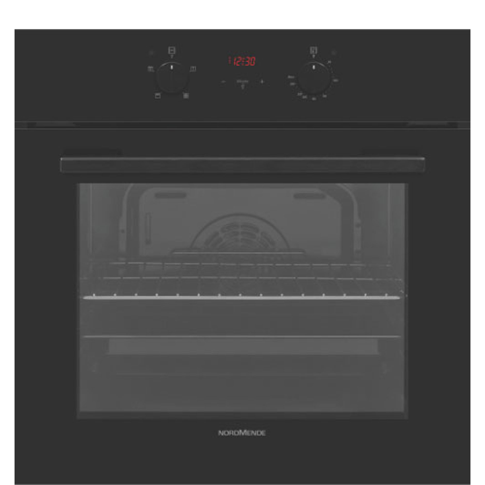 Built In 65L Single Fan Oven with Grill Black Glass