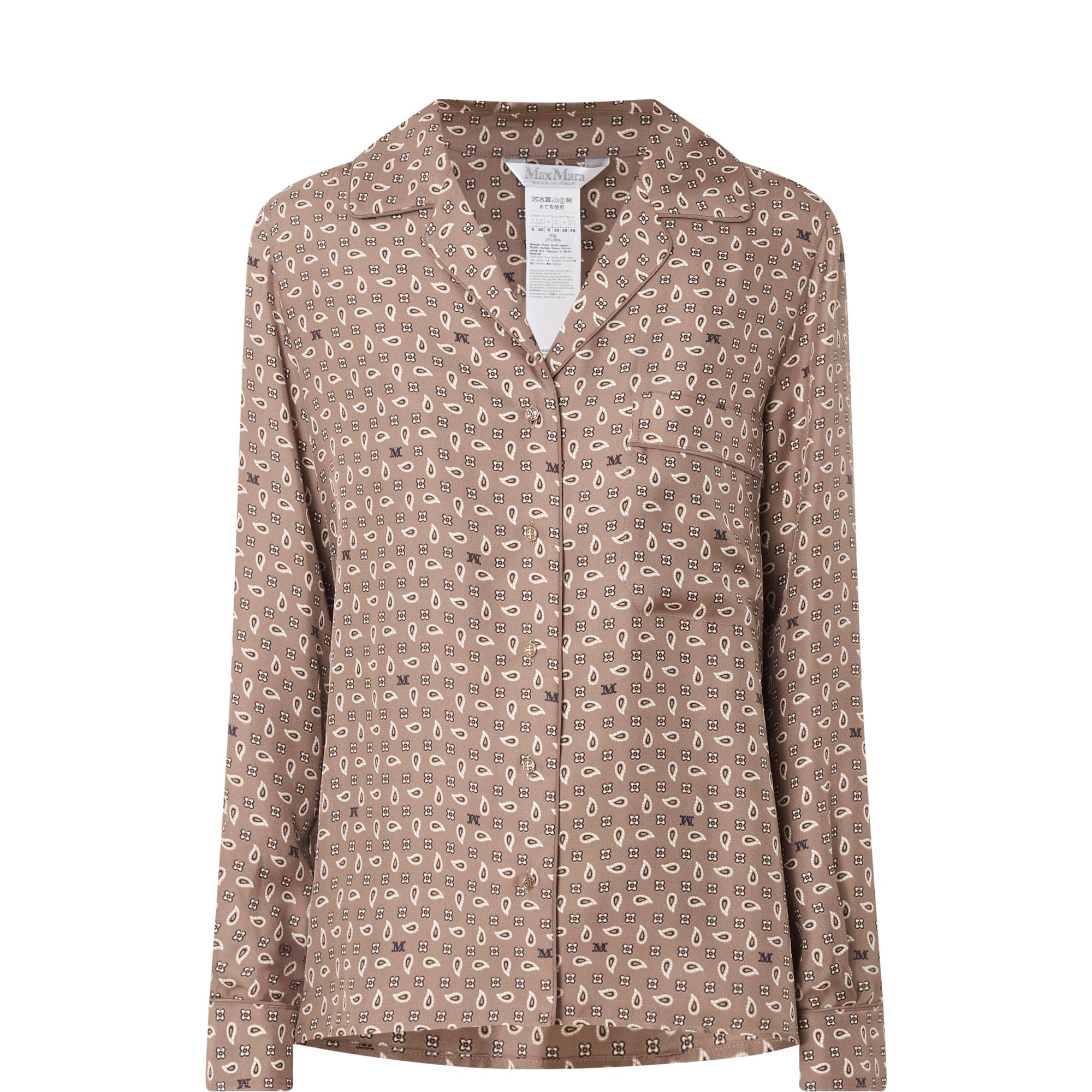 Disco Patterned Silk Shirt