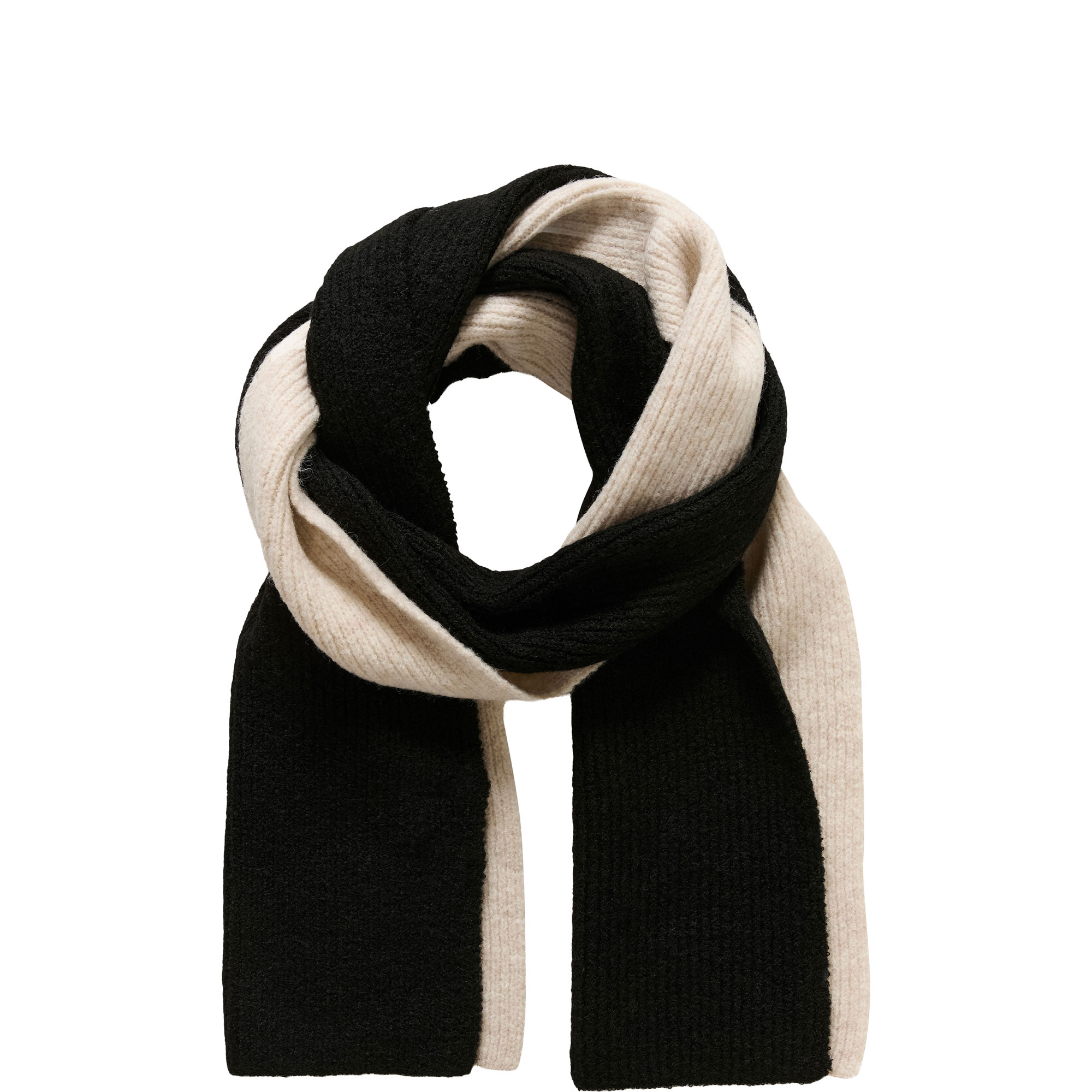 Elsa Contrast Knitted Scarf