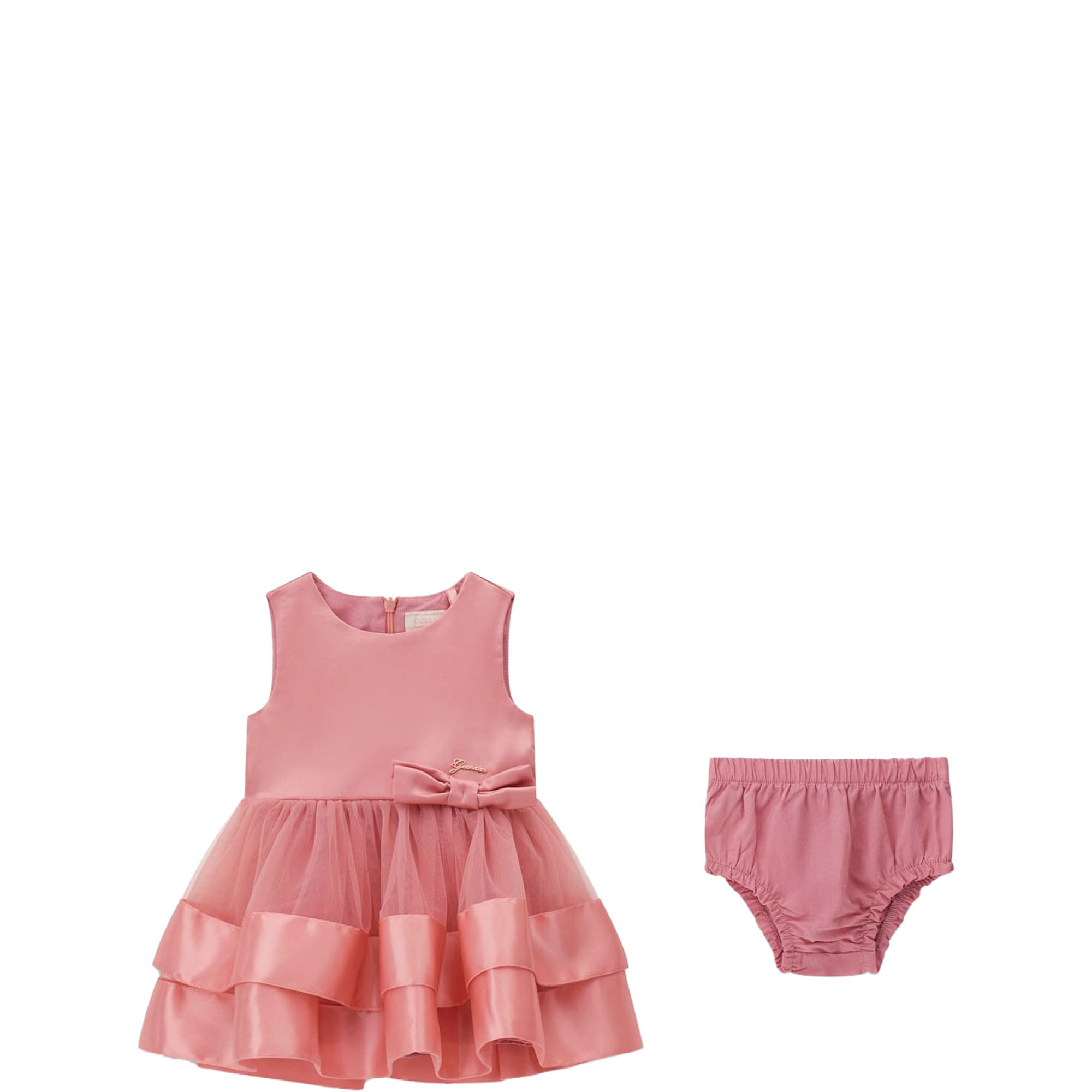 Bow Dress & Bloomers Two-Piece Set
