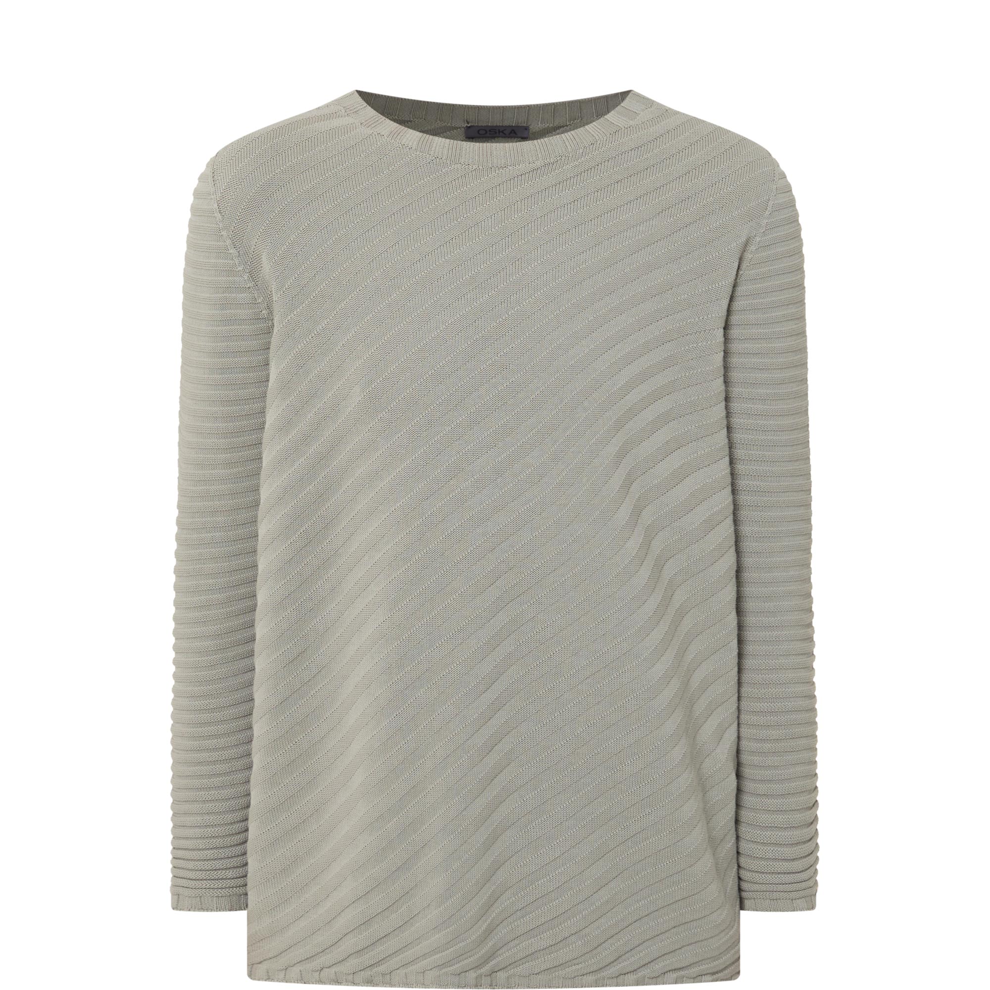 Diagonal Ribbed Sweater