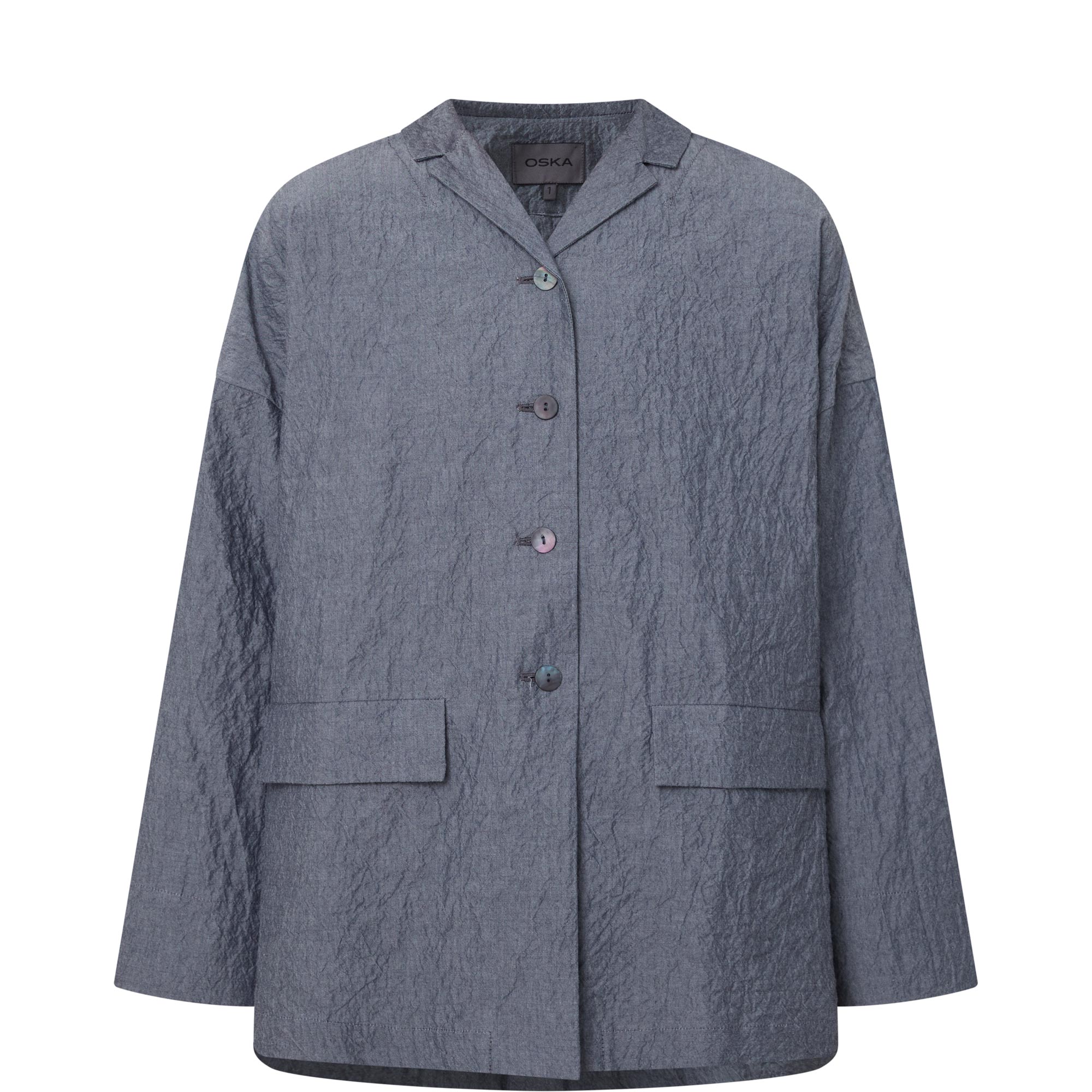 Textured Flap Pocket Overshirt