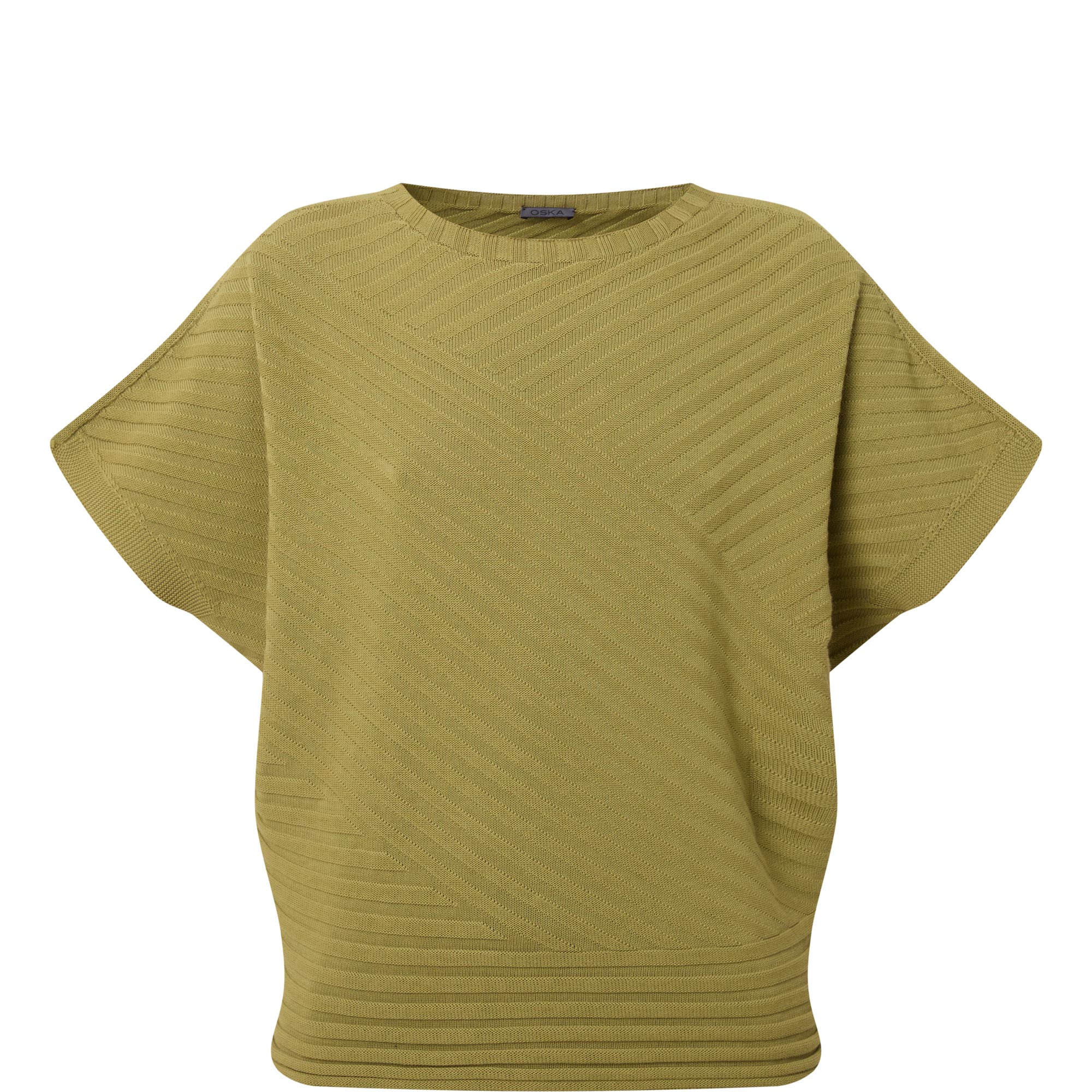 Diagonal Ribbed Sweater