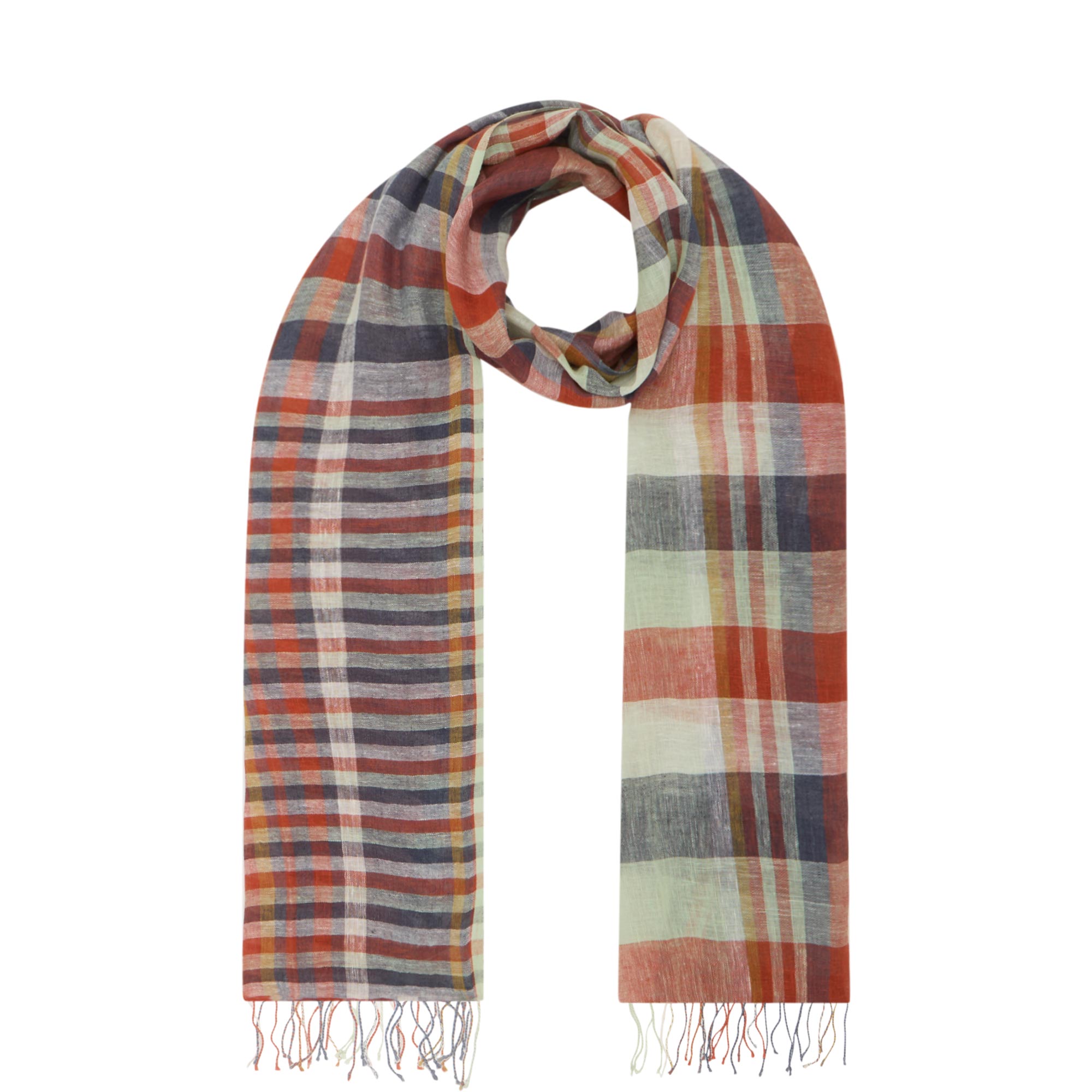Check Oblong Scarf