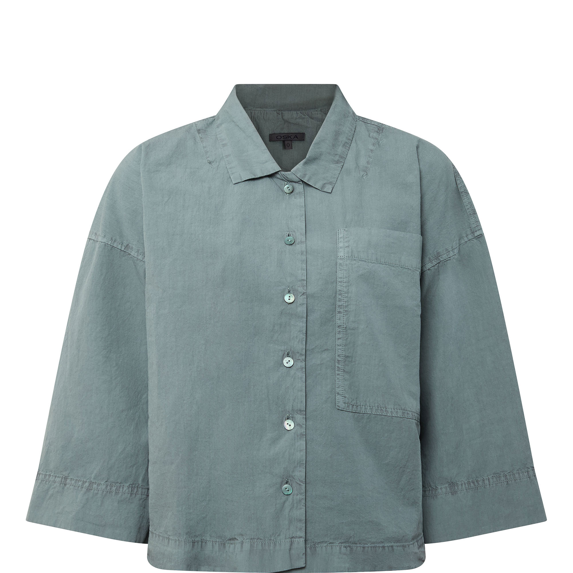 Pocket Cropped Shirt