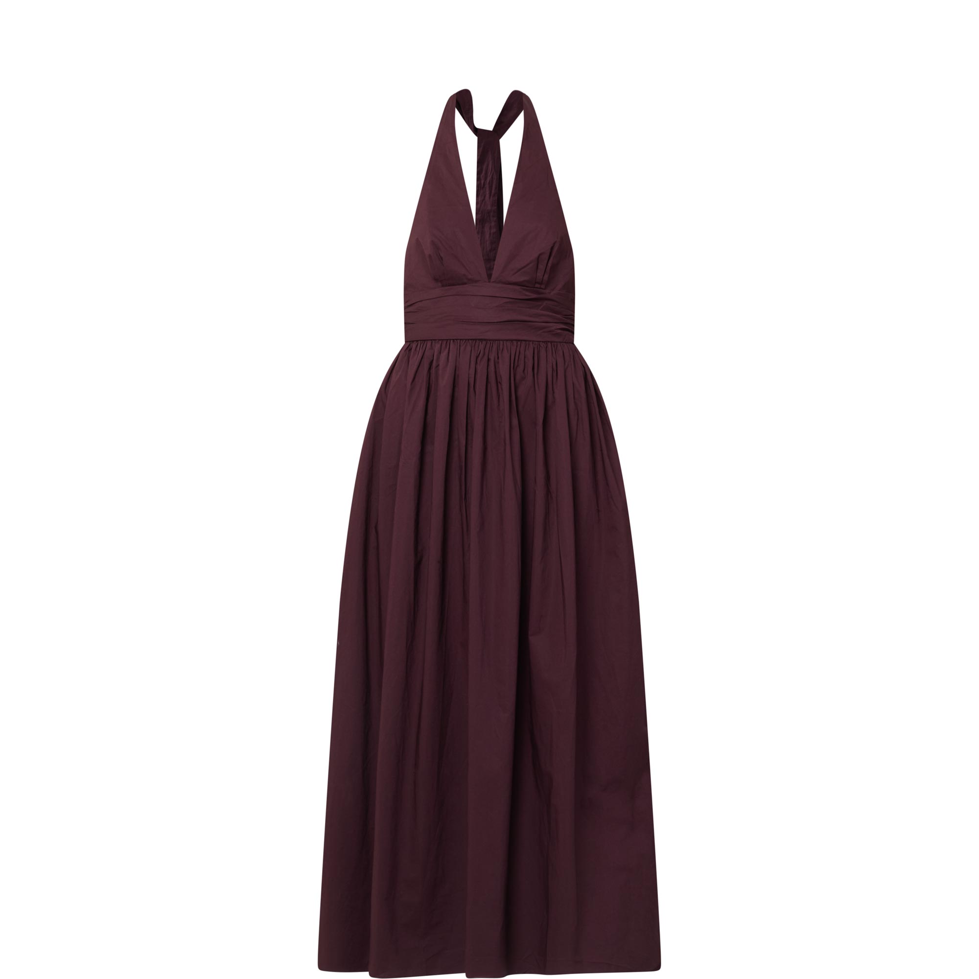 Plunge Halter Dress
