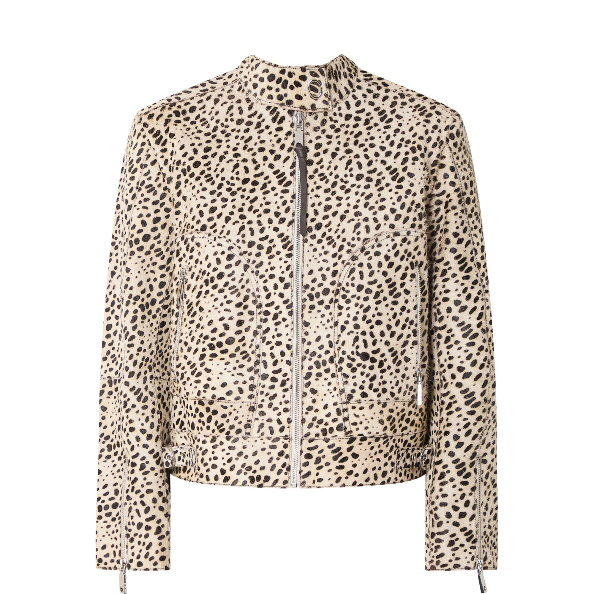 Pinne Spotted Leather Jacket