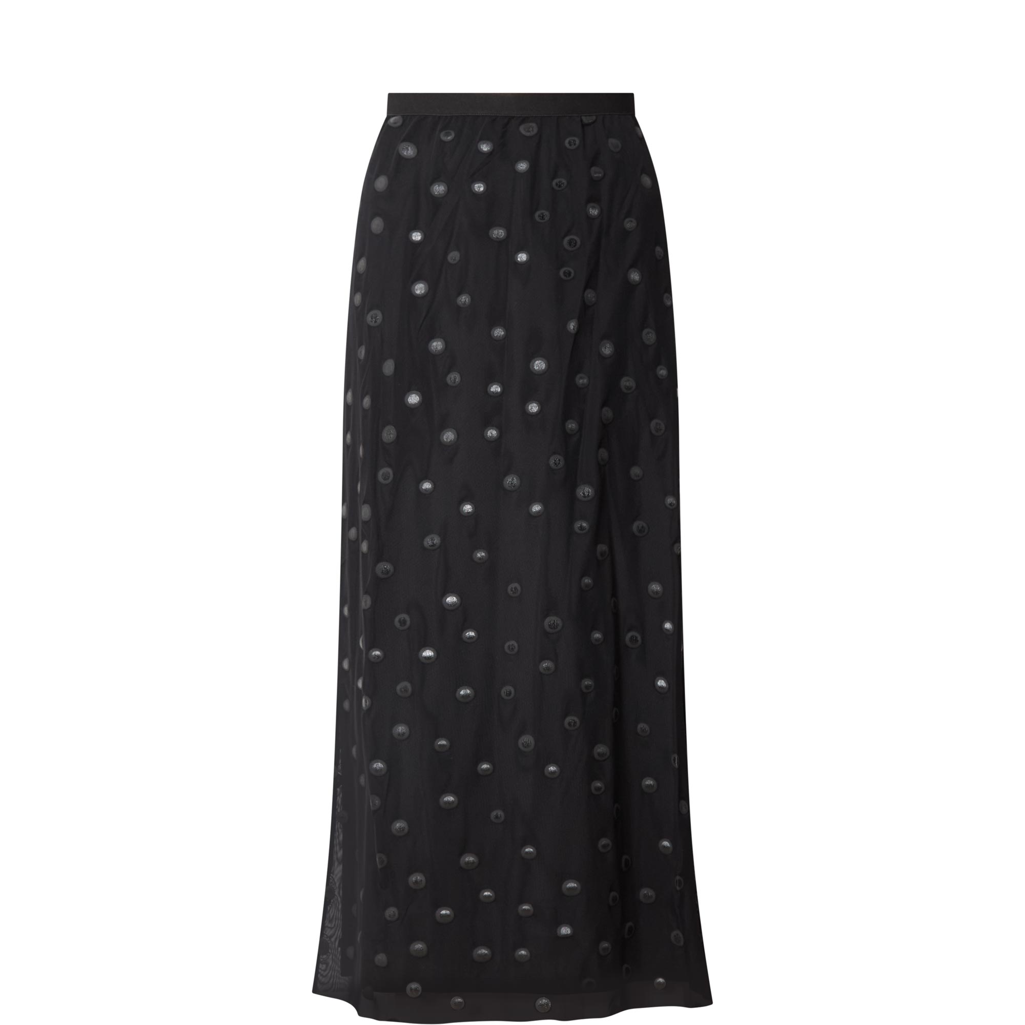 Eliseo Polka Dot Flared Skirt