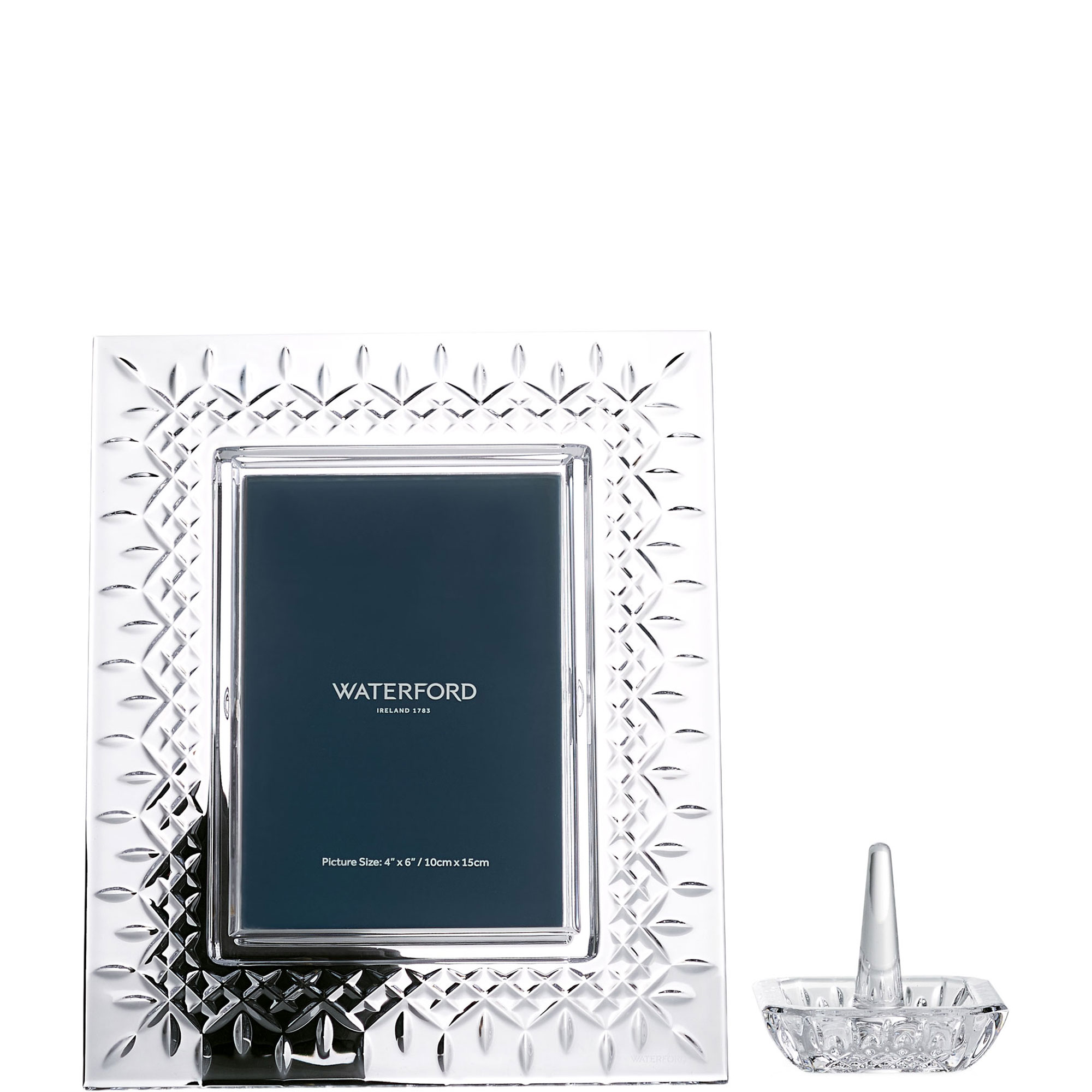 Lismore Picture Frame & Ring Holder Two-Piece Set