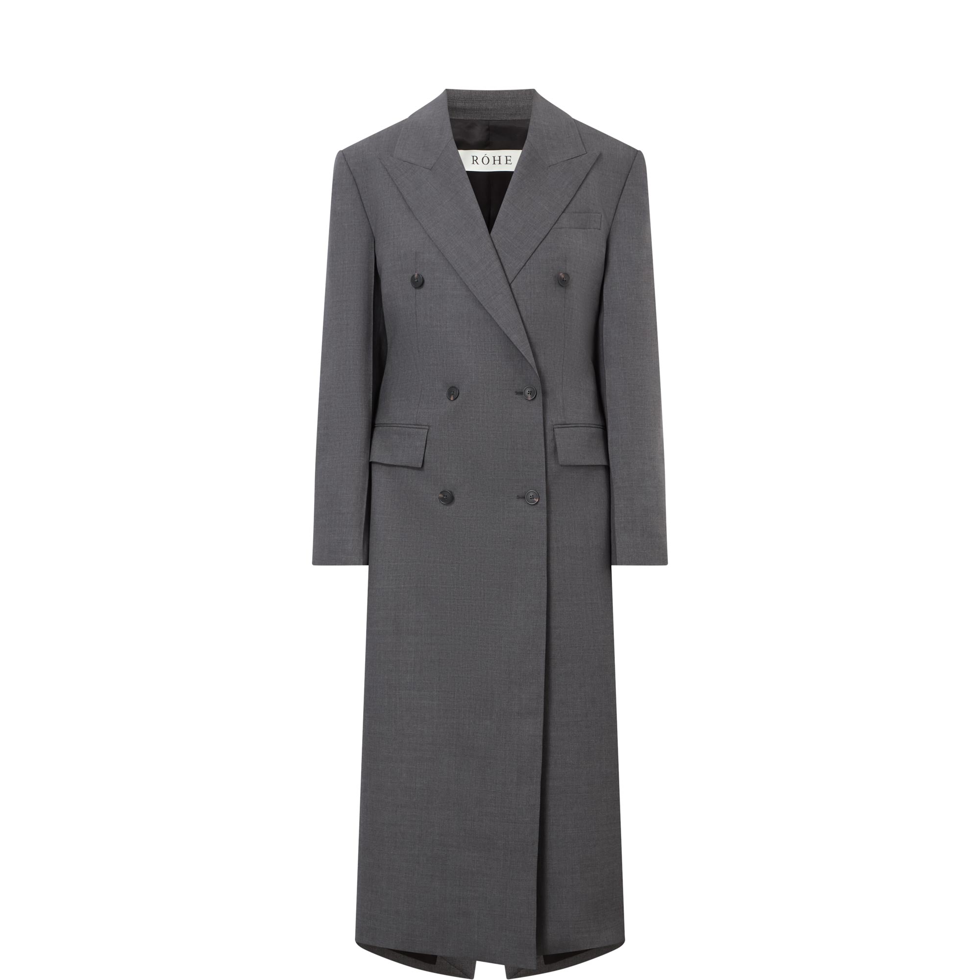 Double-Breasted Longline Coat