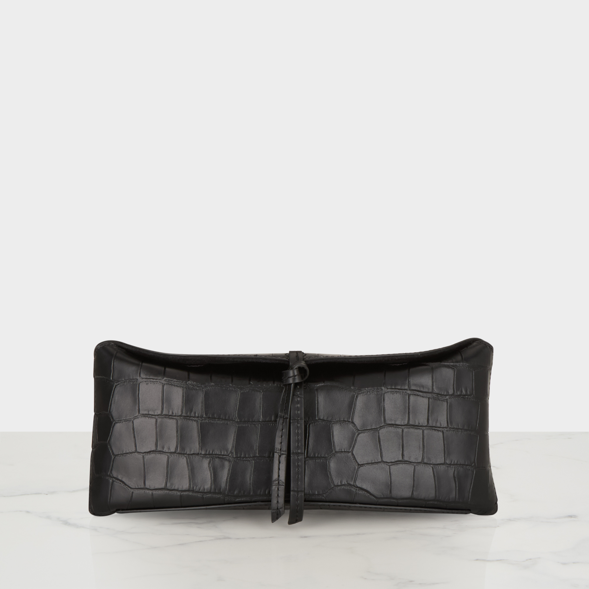 Eve Croc-Embossed Clutch