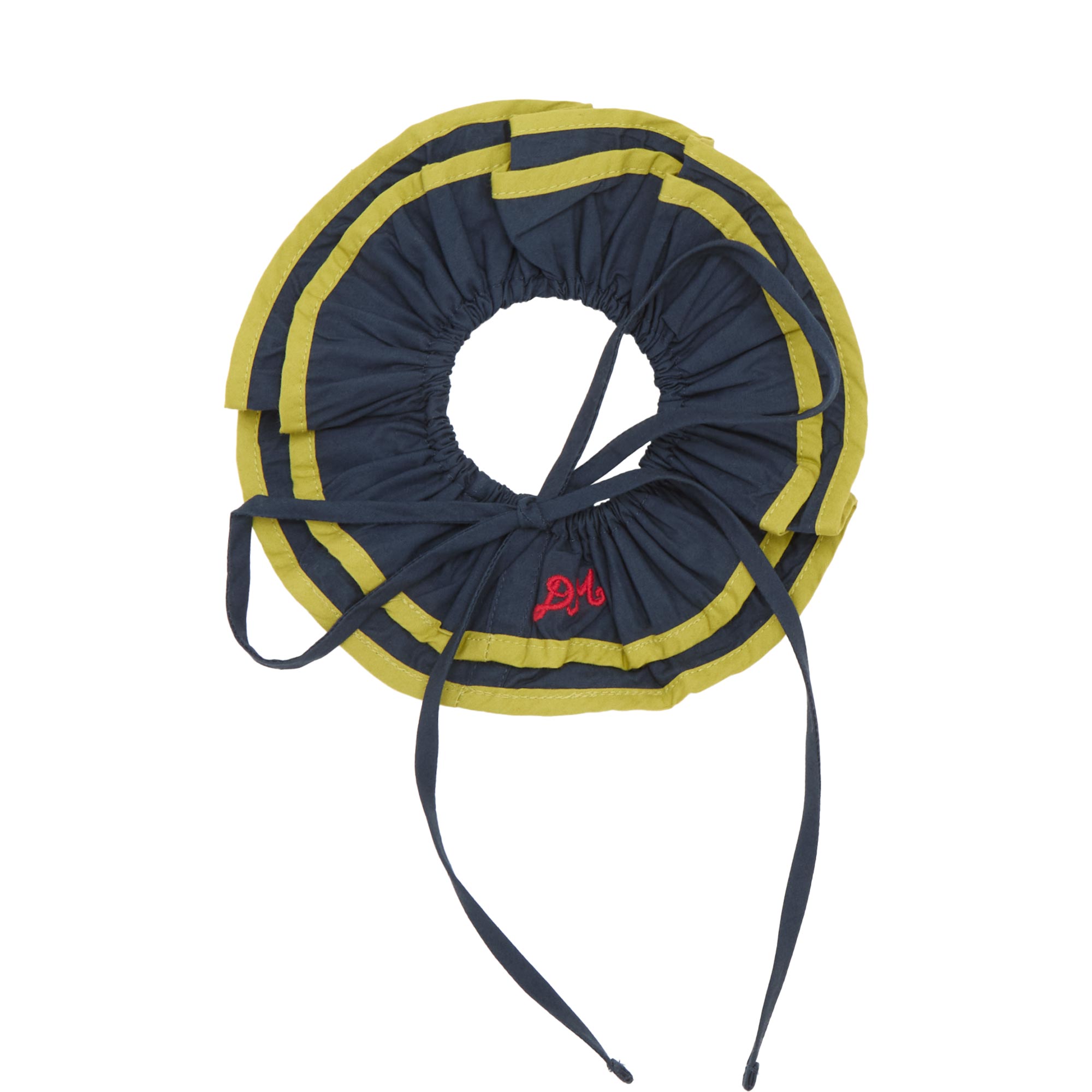 Piping Tie Hair Scrunchie