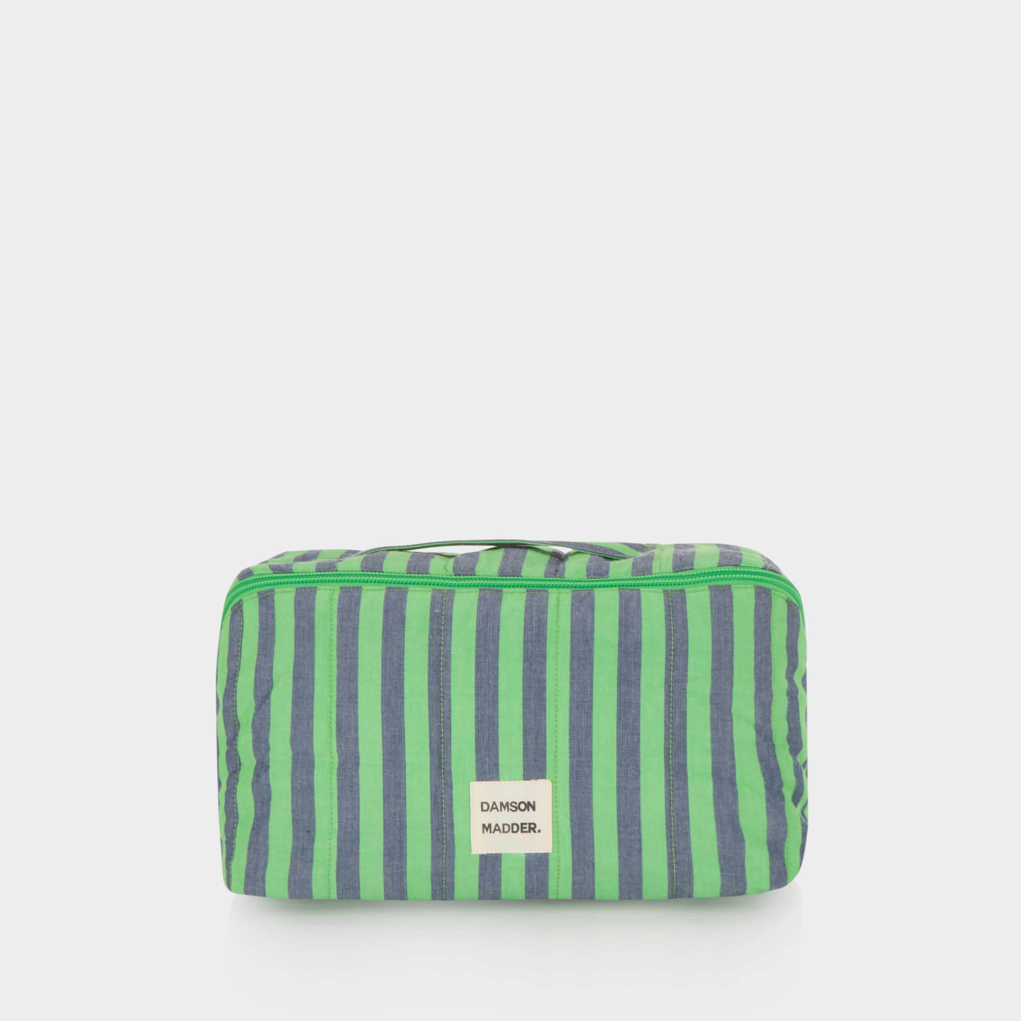 Stripe Quilted Cosmetic Bag