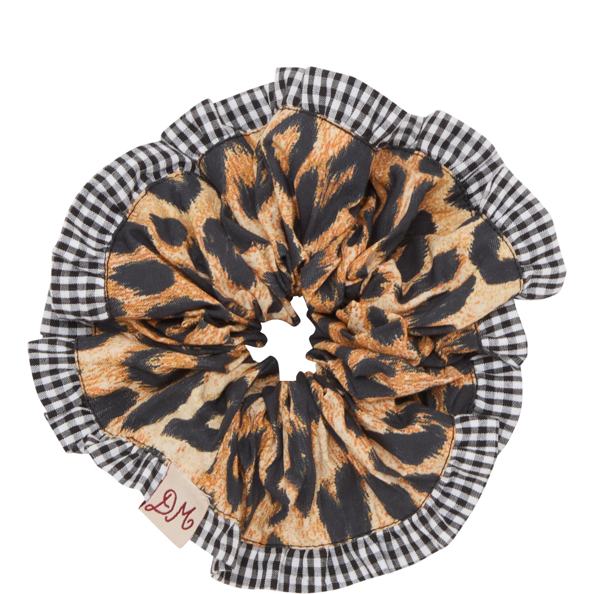 Leopard Frill Edge Scrunchie