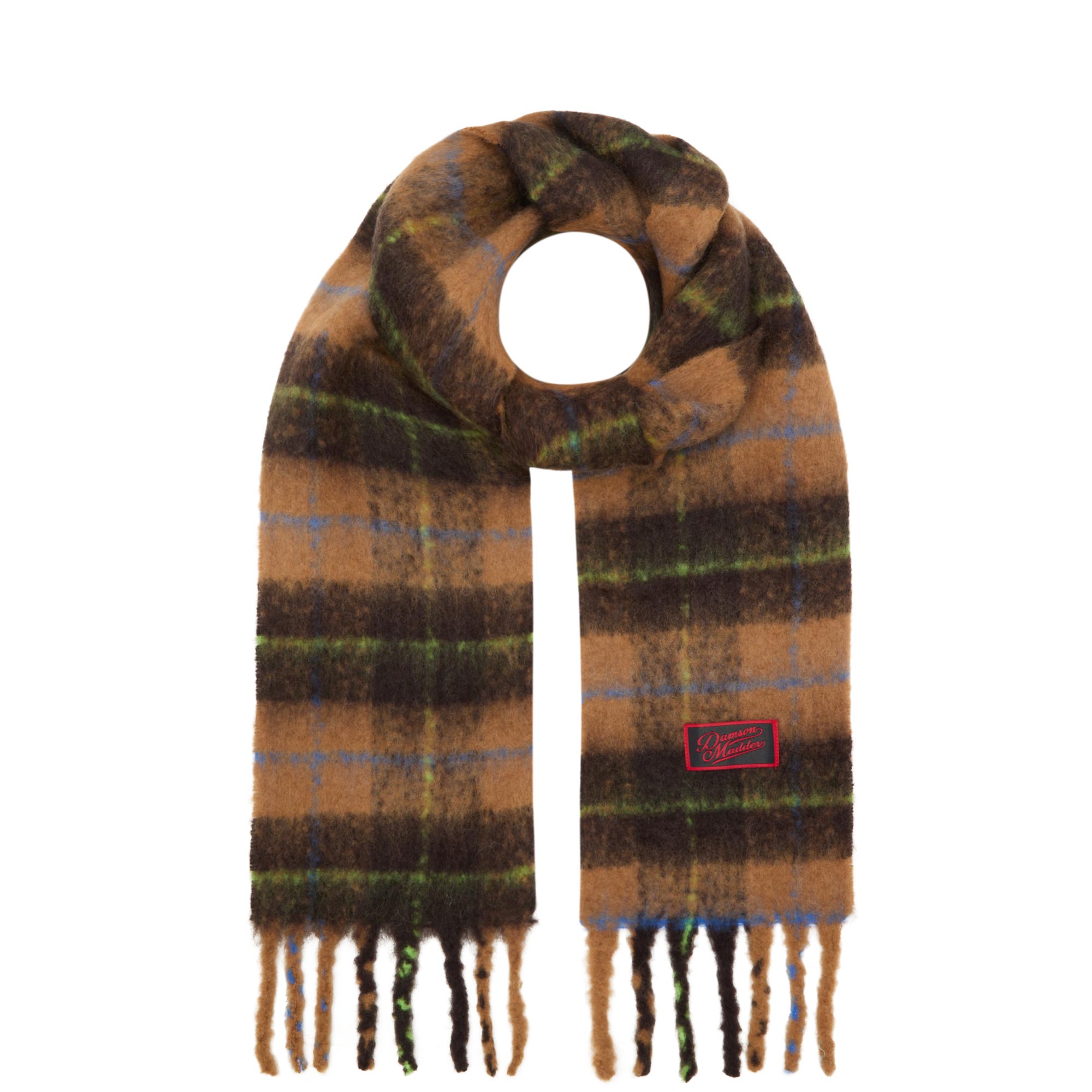 Logo Check Fluffy Wrap Scarf