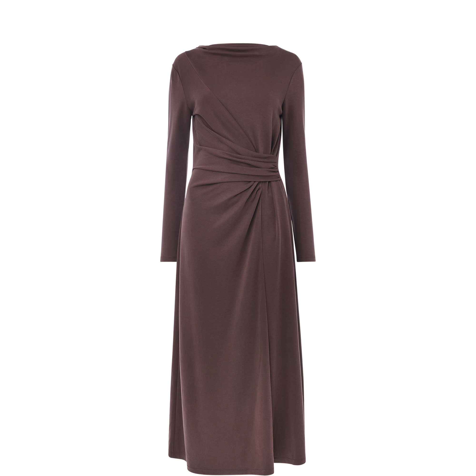 Ruched Detail Flared Dress