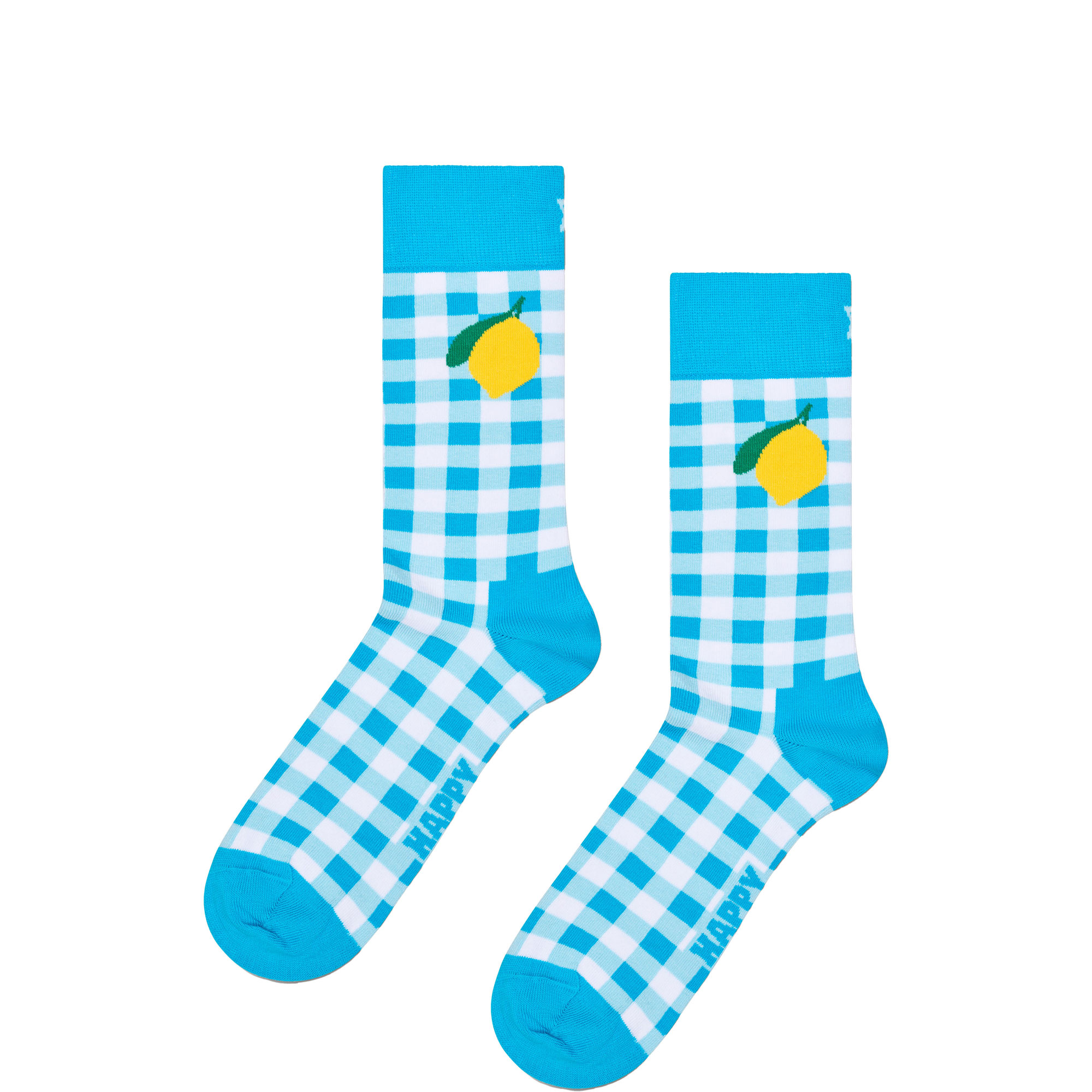 Gingham Lemon Socks