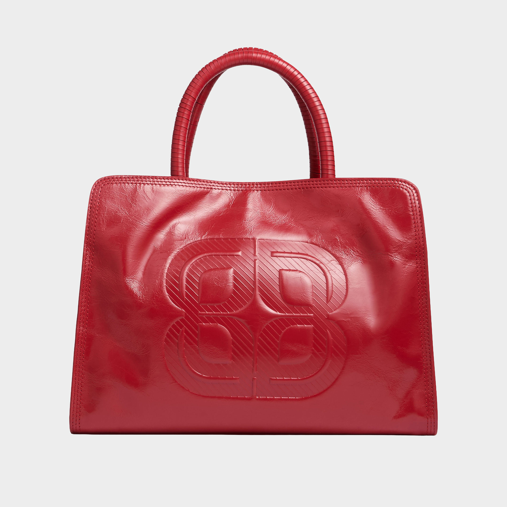 Ella Embossed Logo Tote Bag