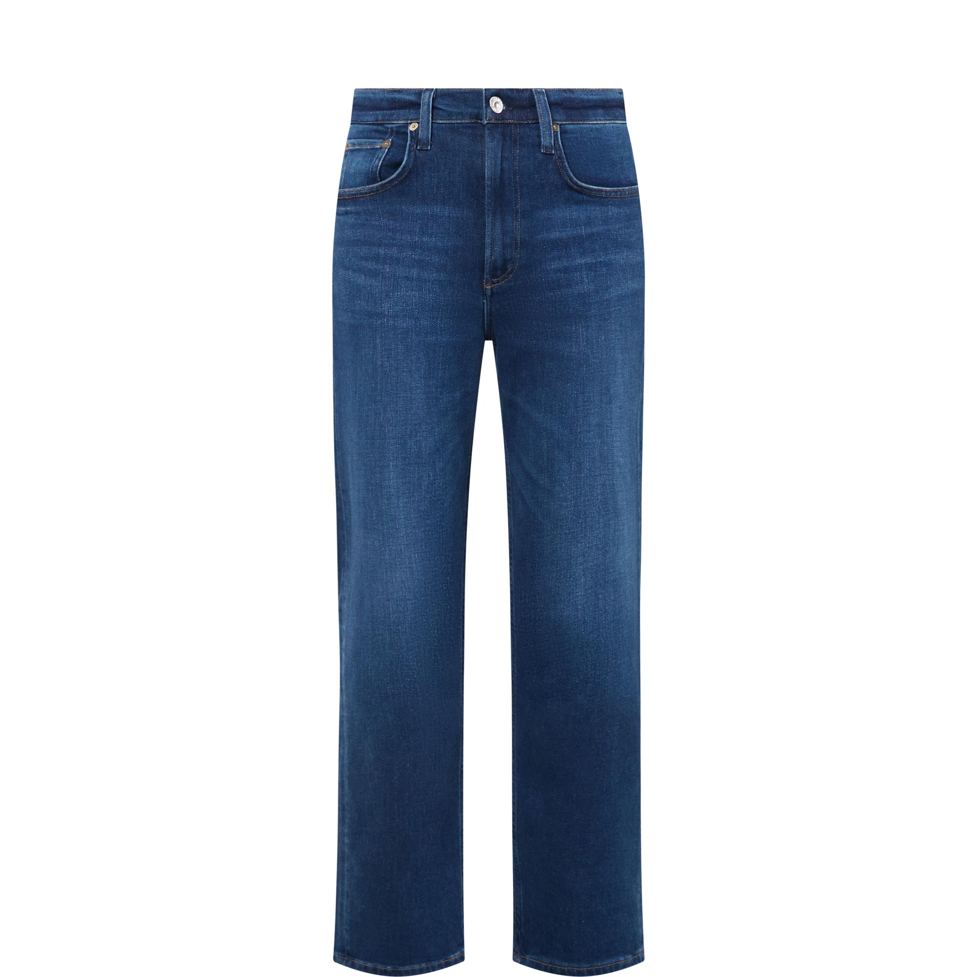 Delfina High-Rise Straight Leg Jeans