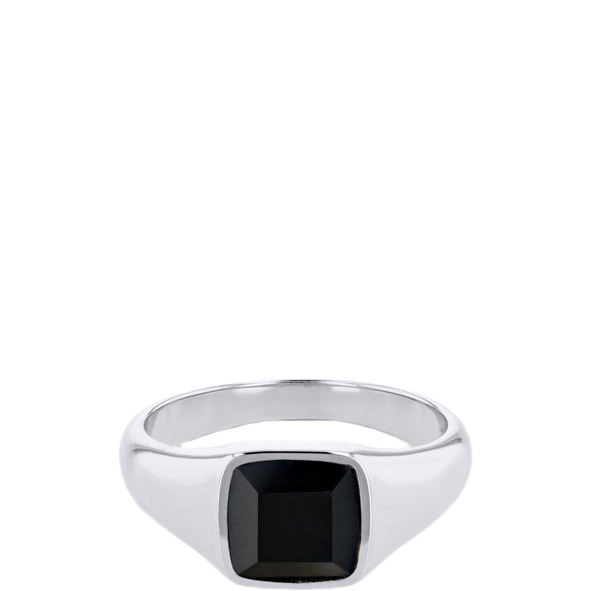 Onyx Cushion Signet Ring