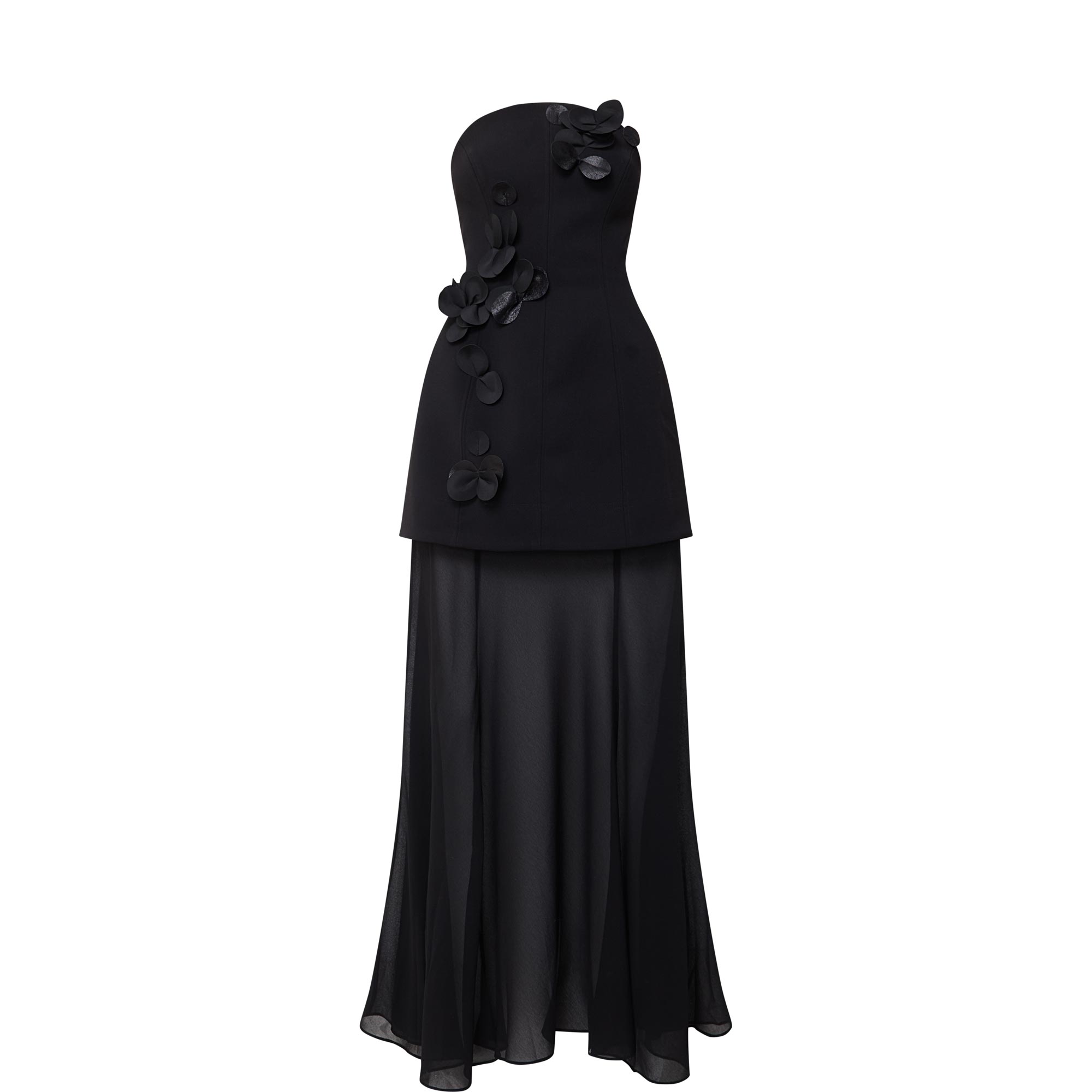 Ashgill Floral Appliqu&eacute; Evening Dress