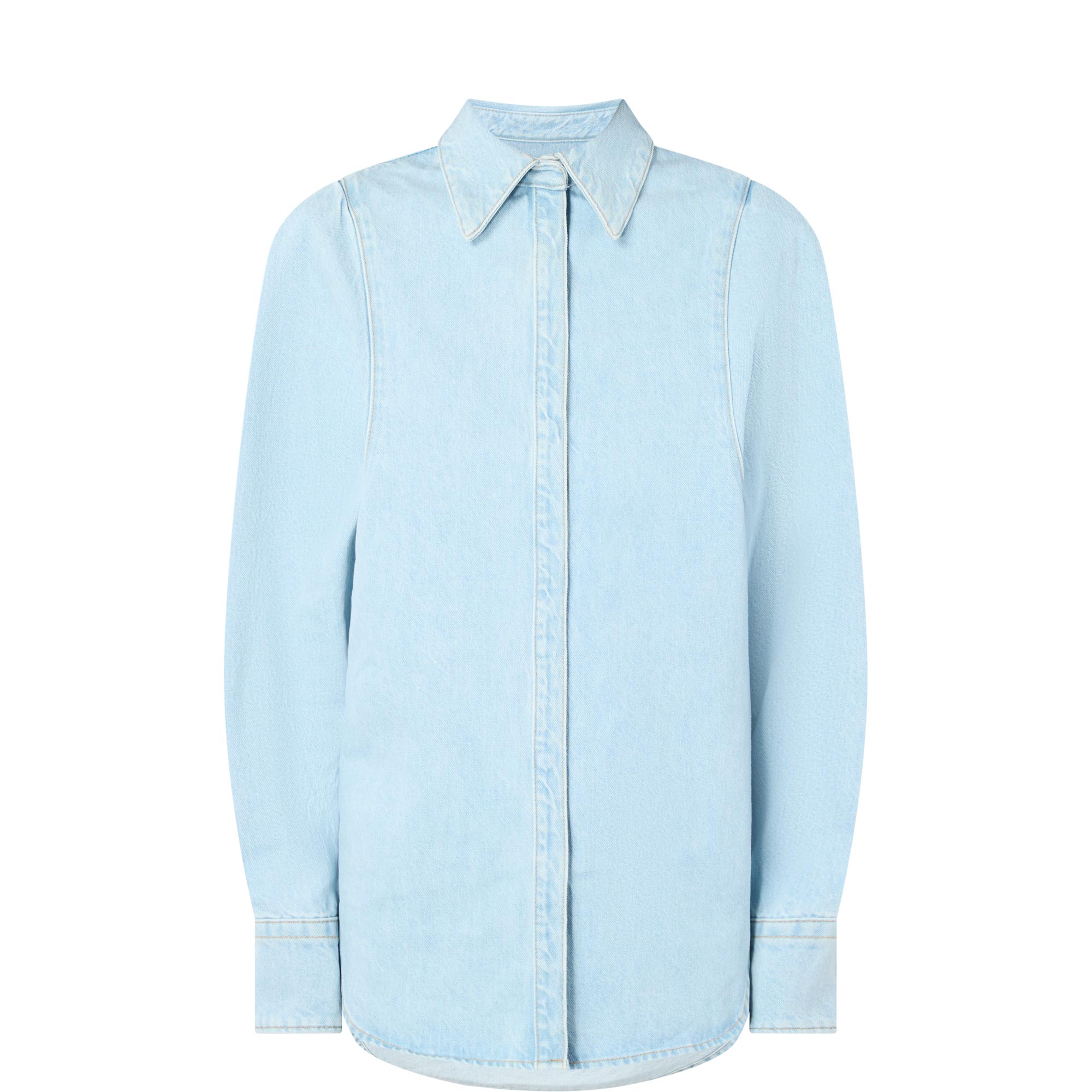 Sculpted Denim Shirt