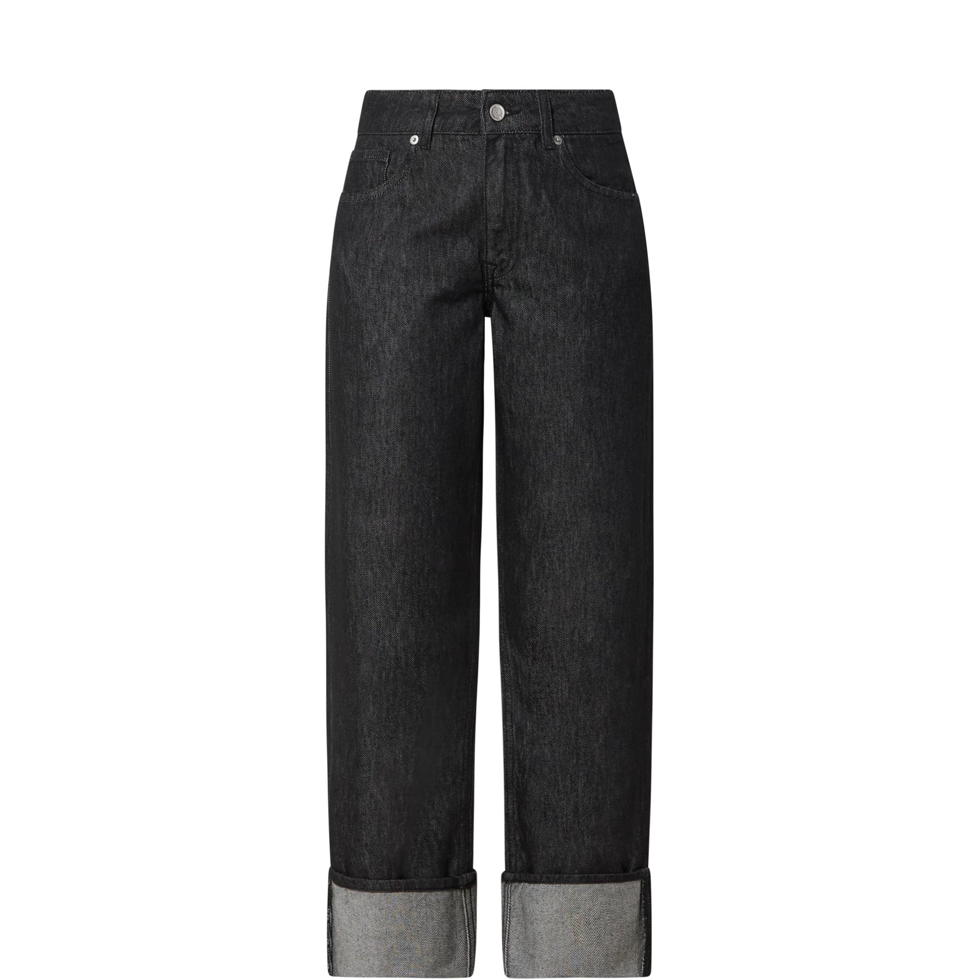 Lyra Folded Cuff Straight Leg Jeans