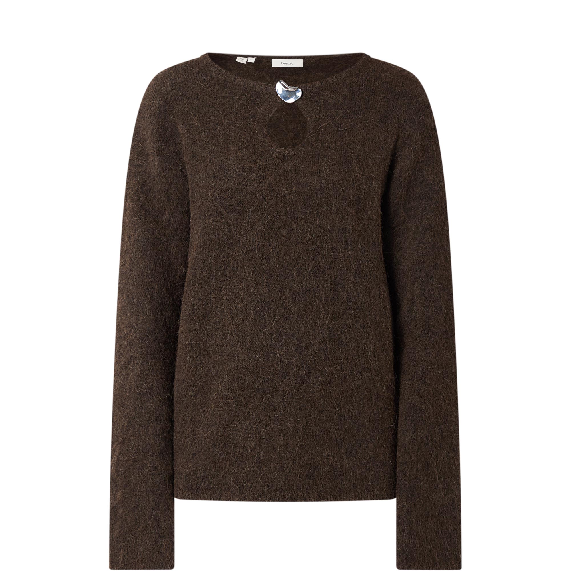 Lulu Cut-Out Teardrop Sweater